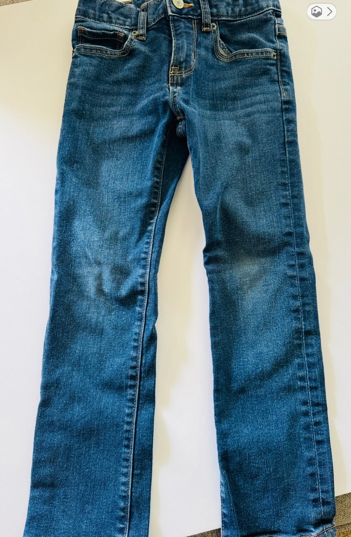 #92 Boys size 6 blue jeans skinny adjustable waist old navy