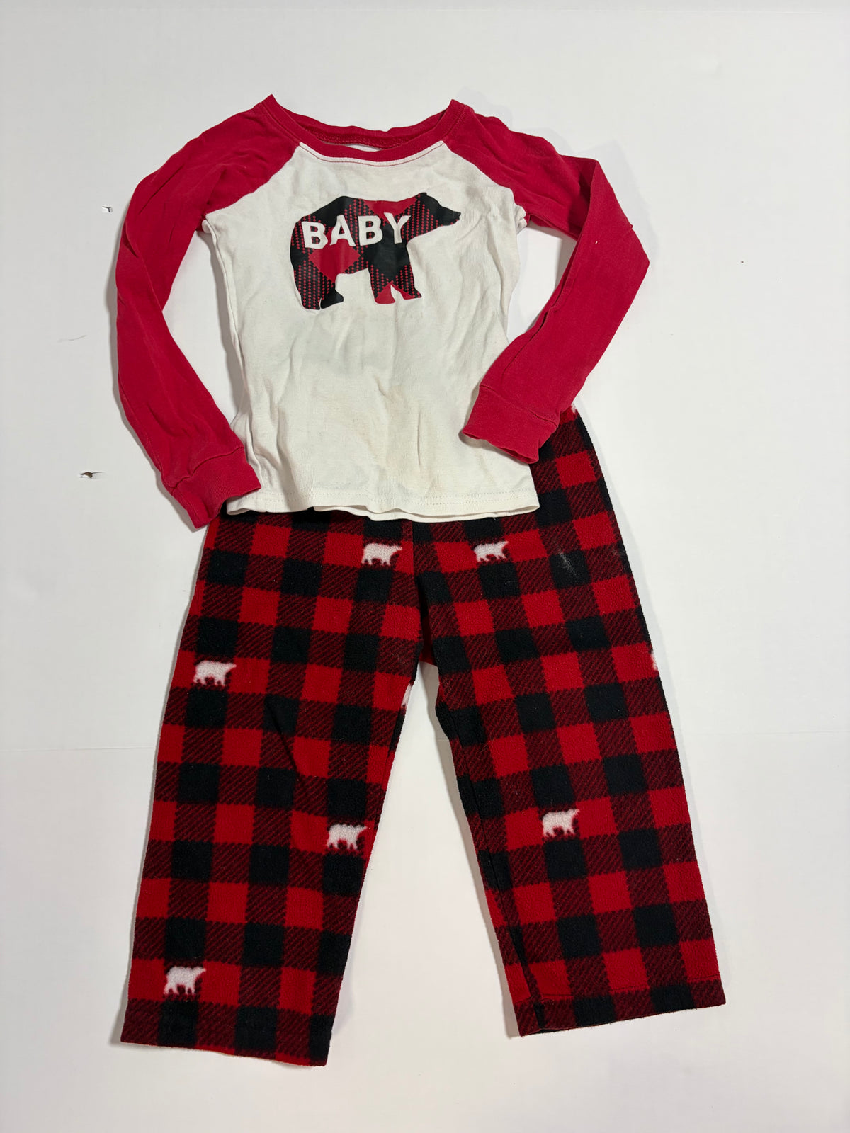 #27 Boys 2T Children's Place buffalo plaid pjs