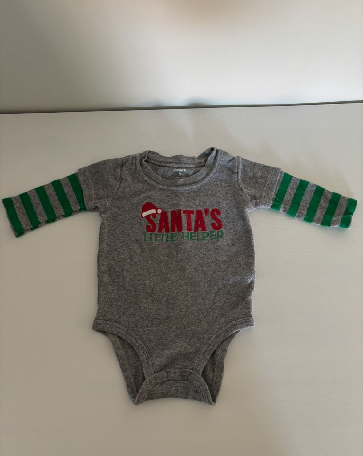 Seller #195 - Carter’s Baby Christmas Themed Onesie - Size 3 Months