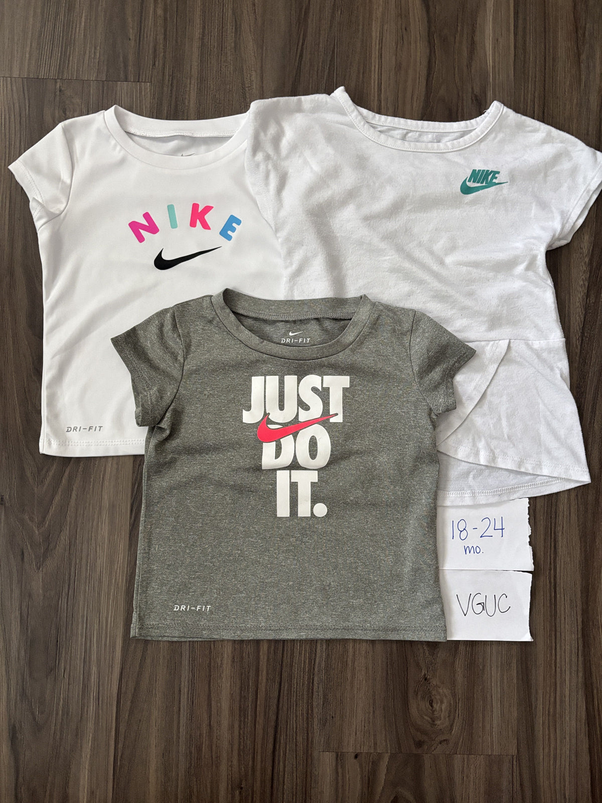 #138 - 18-24 Mo VGUC (3) Nike Shirts