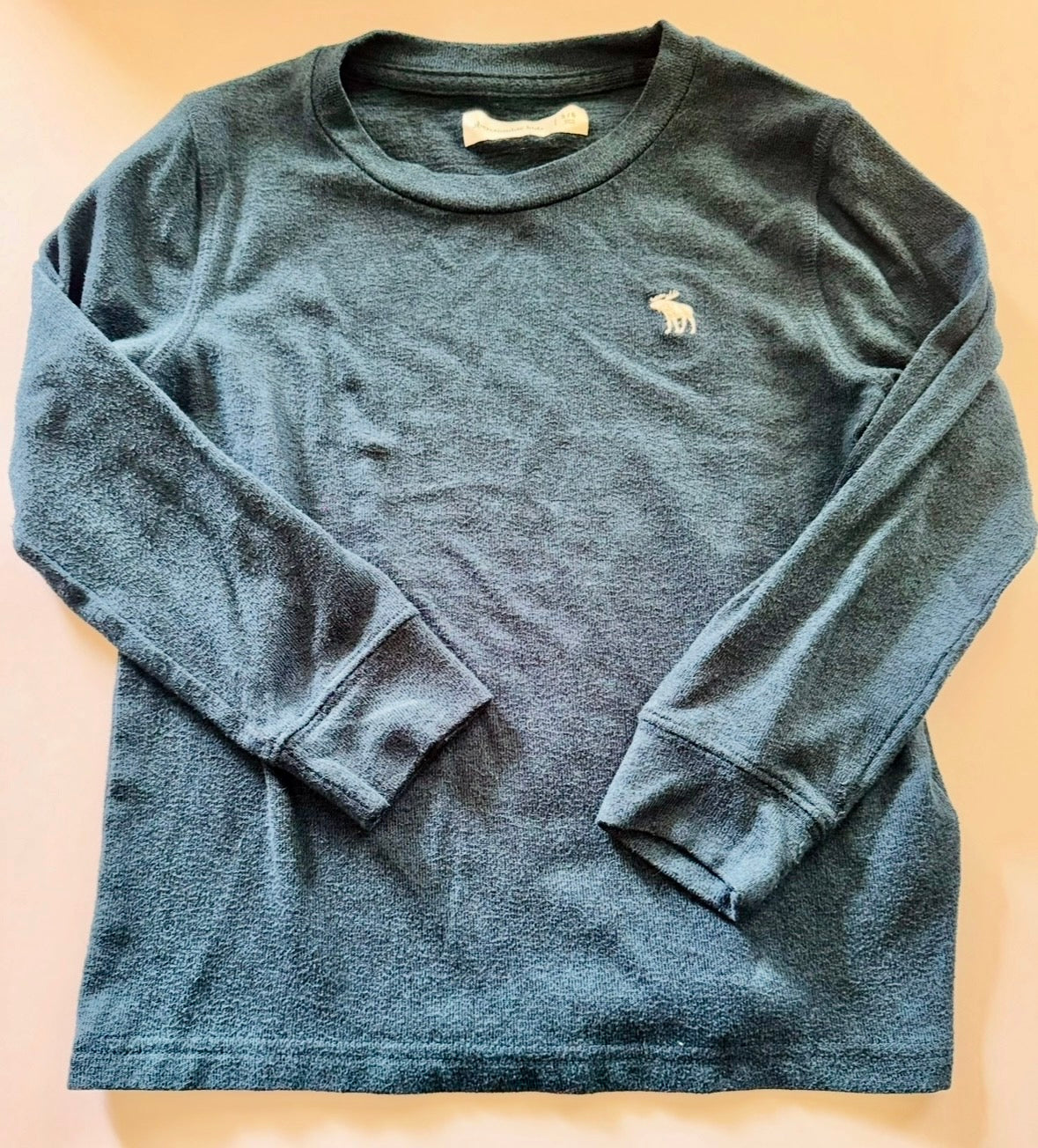 #92 boys 5/6 Abercrombie winter green long sleeve