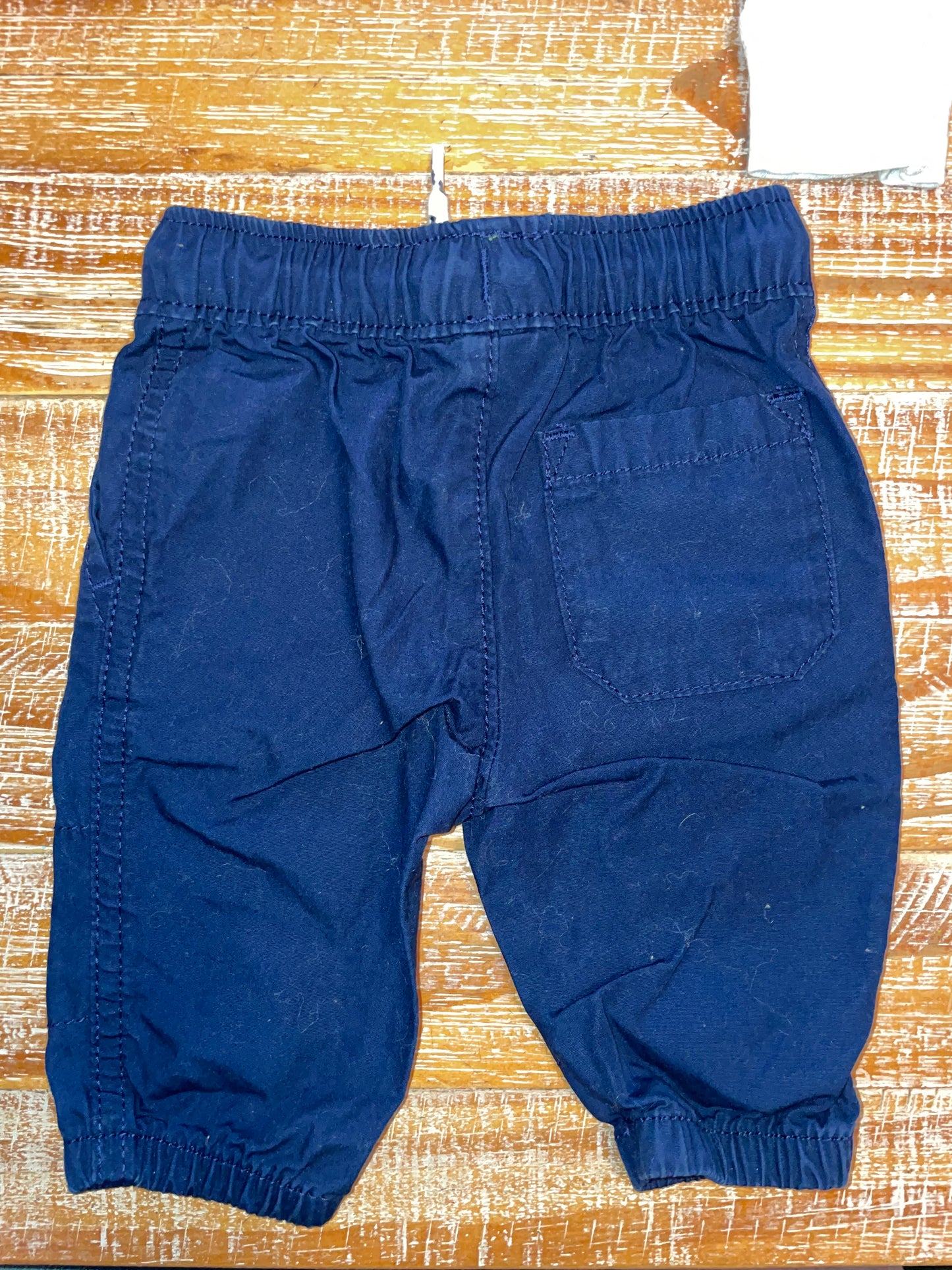 Seller #3 Carter’s Boys 3 mos pants Navy cargo, black with drawstring and gray with buttons (three)