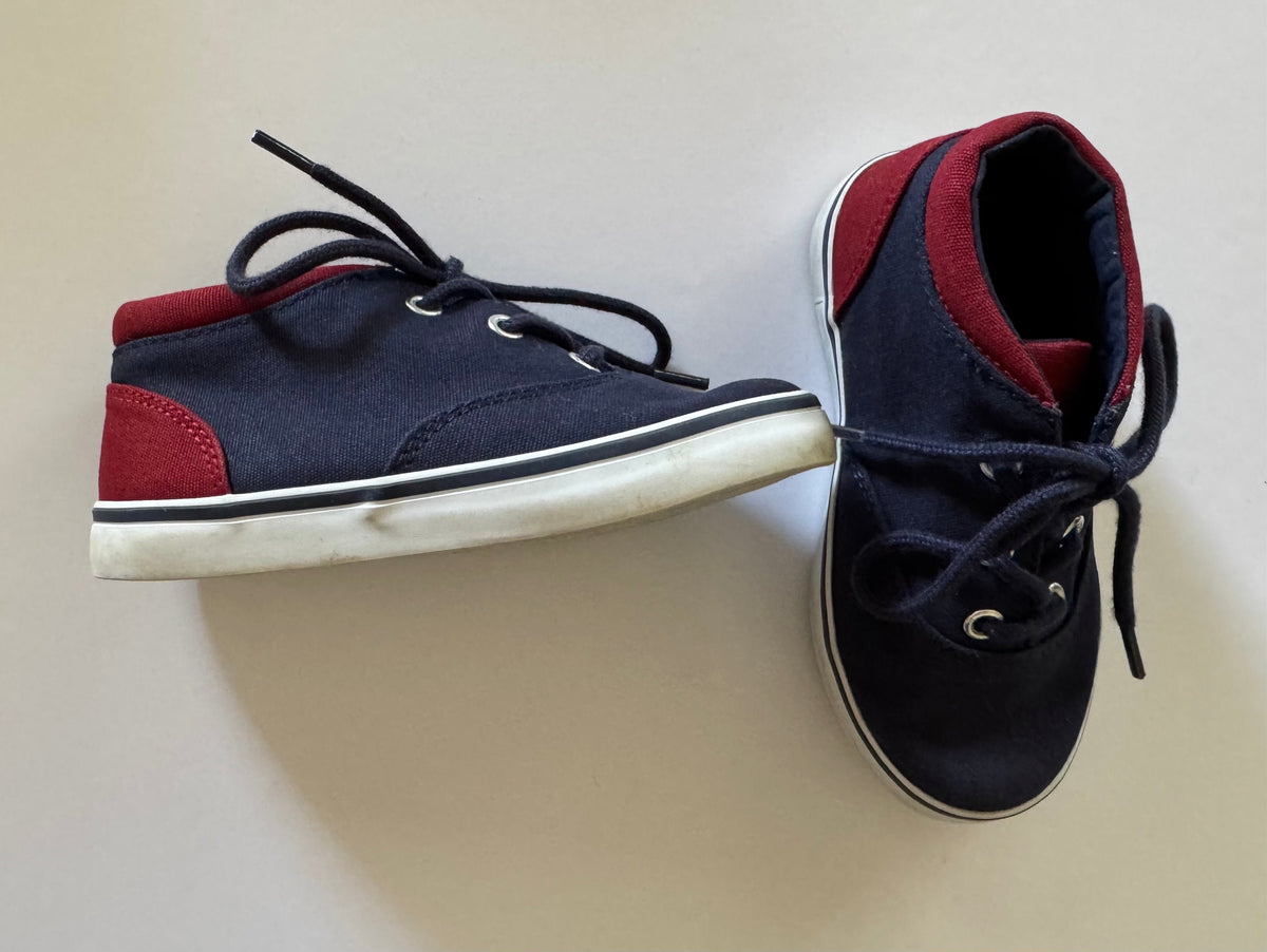 #92 Boys size 9 janie and jack like new navy dress shoes