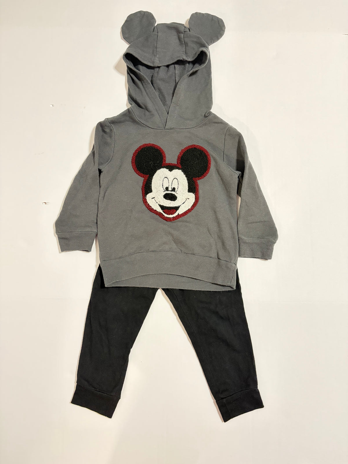 #27 Boys 2T Mickey Mouse applique sweatshirt + Carters sweatpants