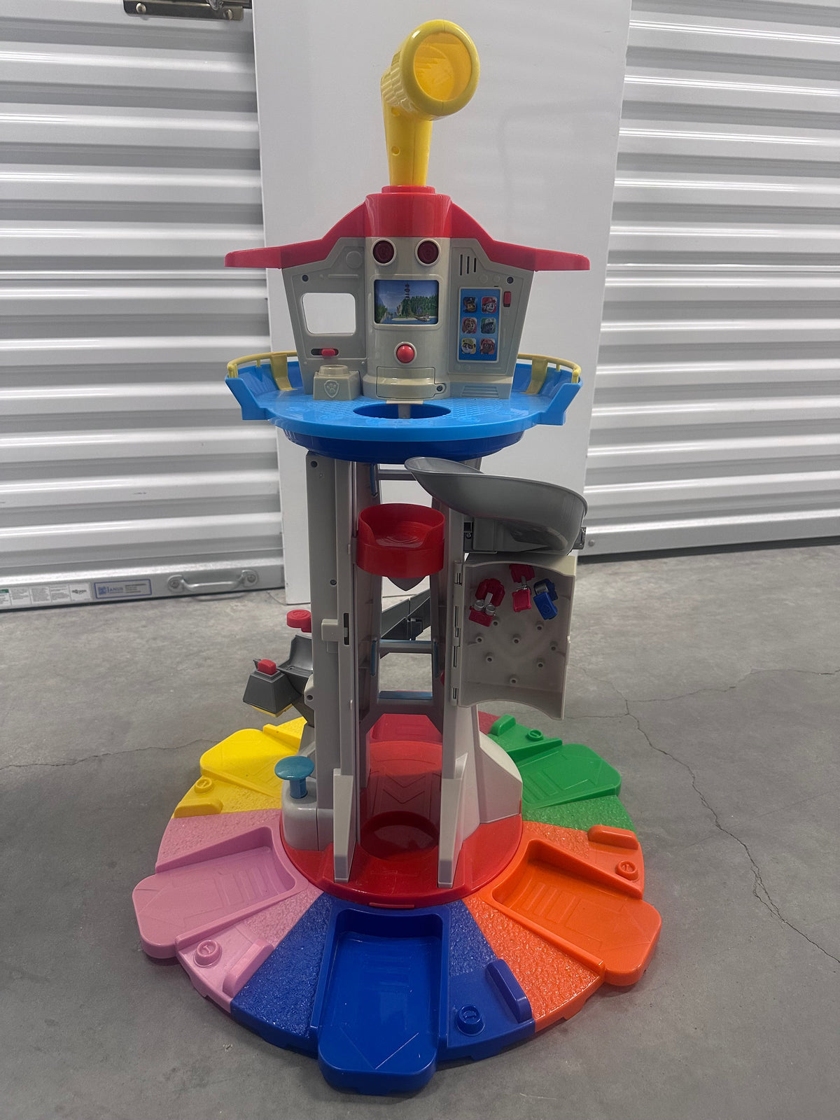 #104 Paw Patrol My Size Lookout Tower NO PUPS OR CARS INCLUDED, lights and sounds work
