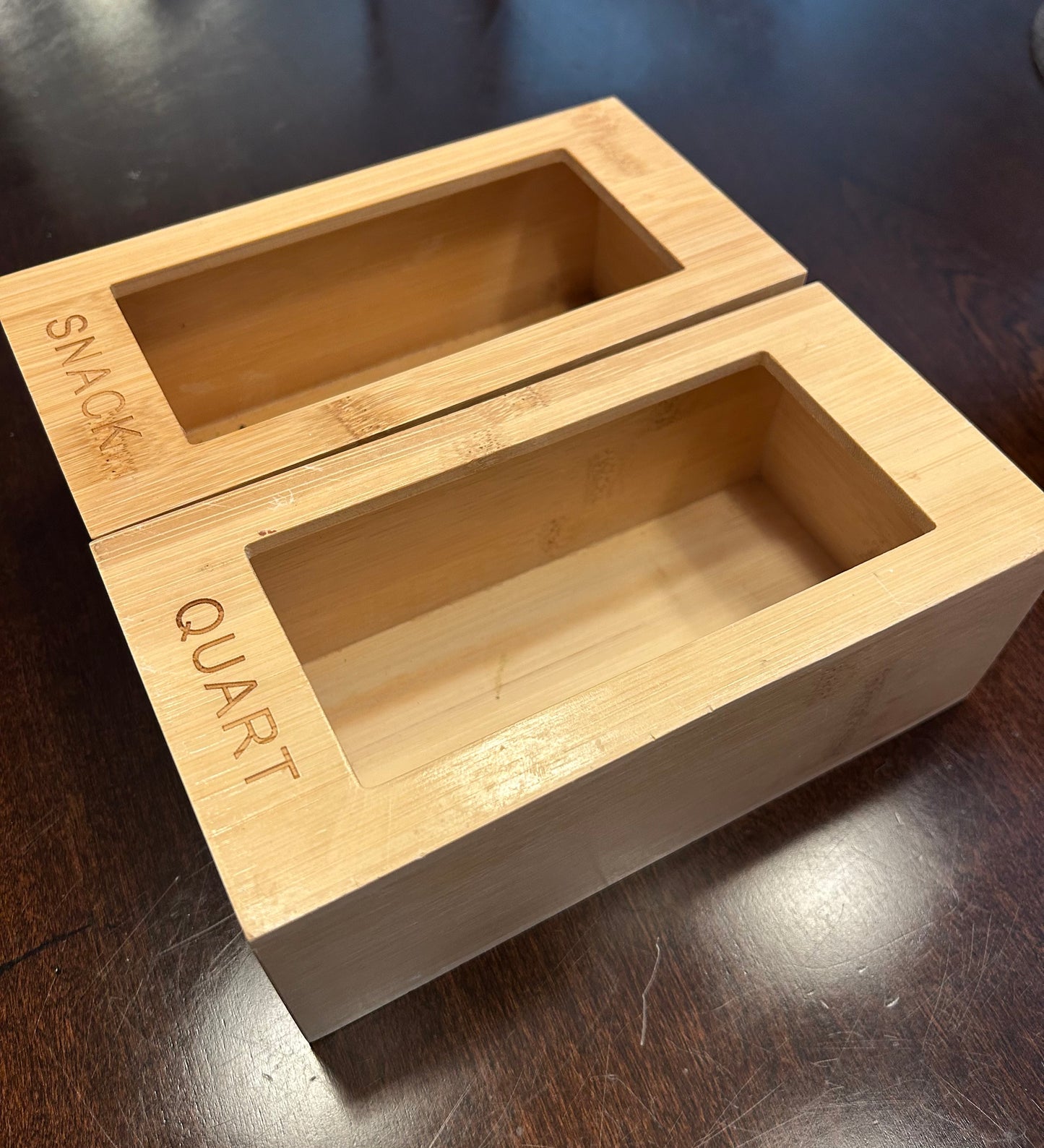 #7 Bamboo Snack Bag Organizers