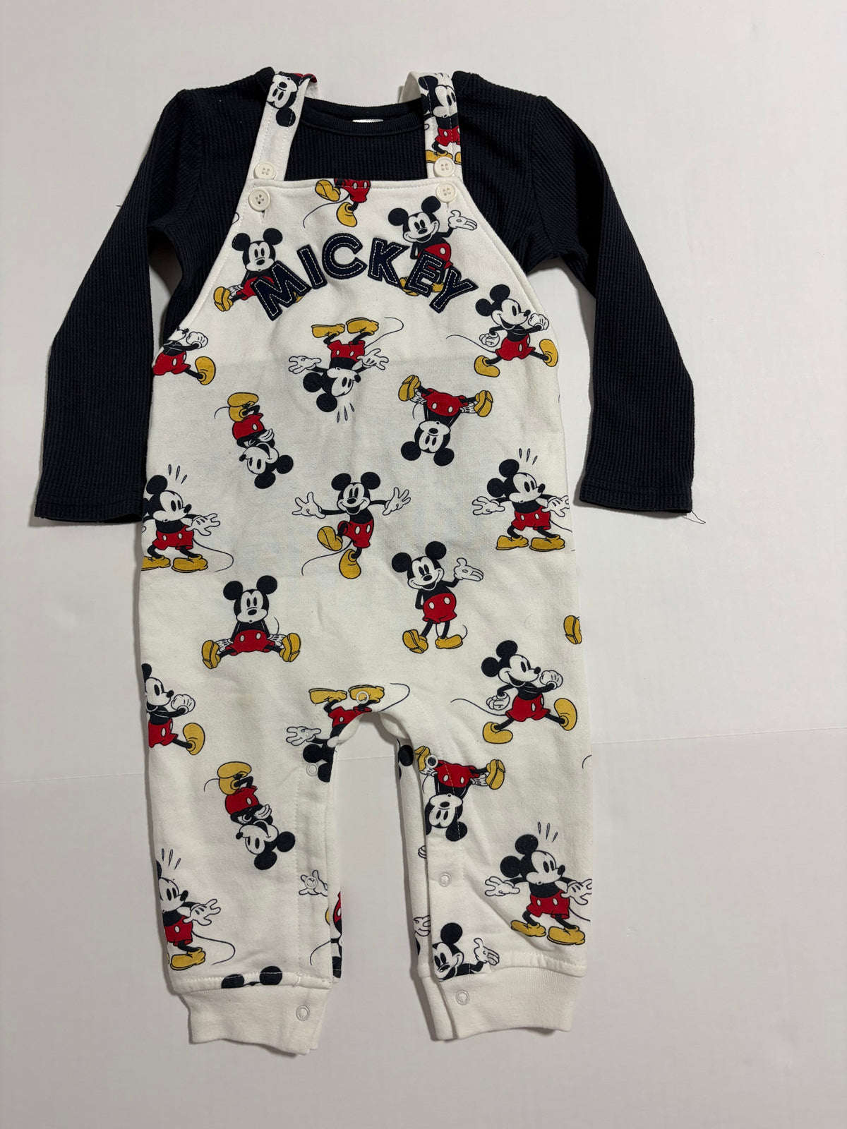 #27 Boys 24m Mickey overalls