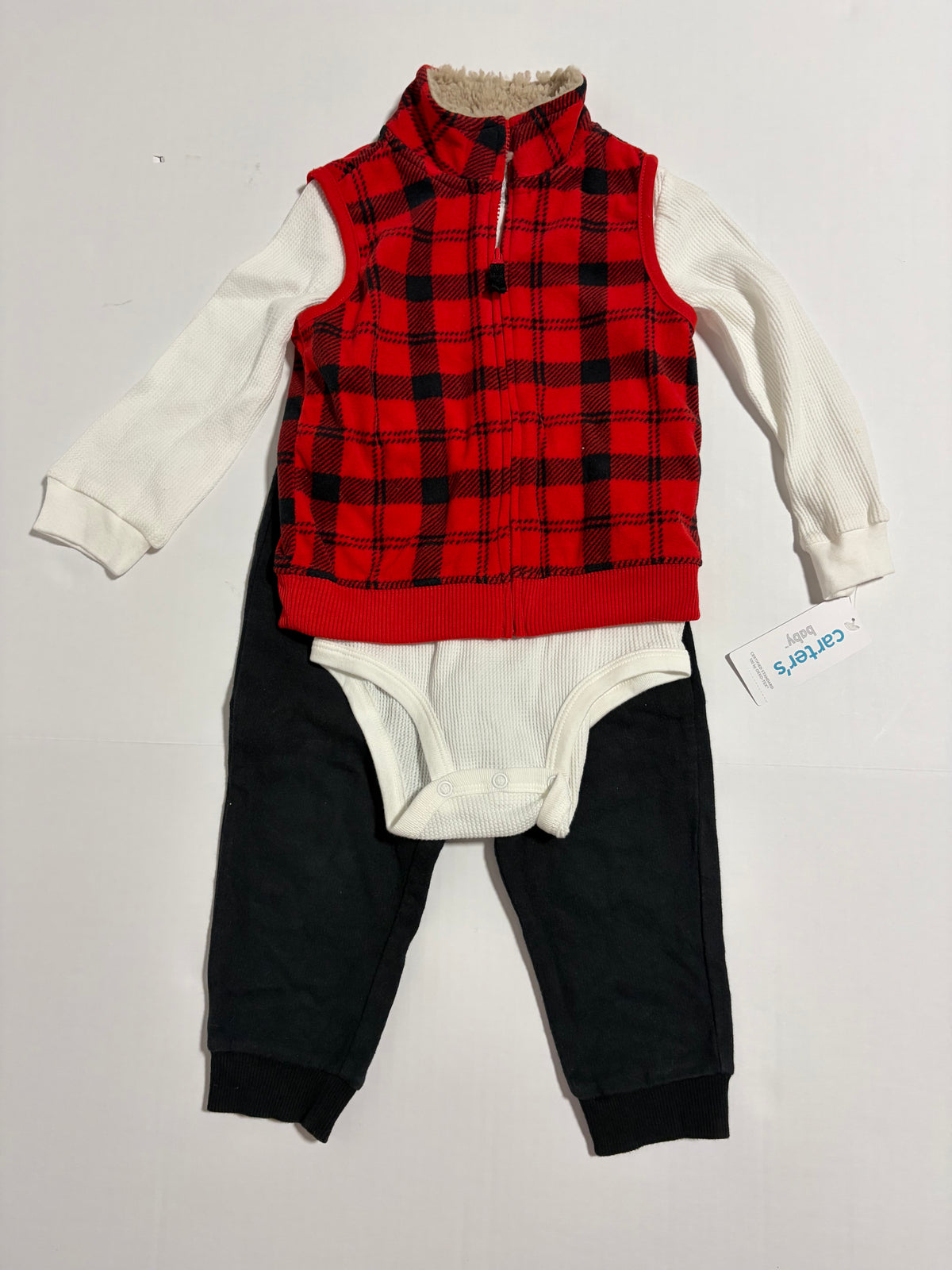 #27 Boys 24m Carter's plaid outfit