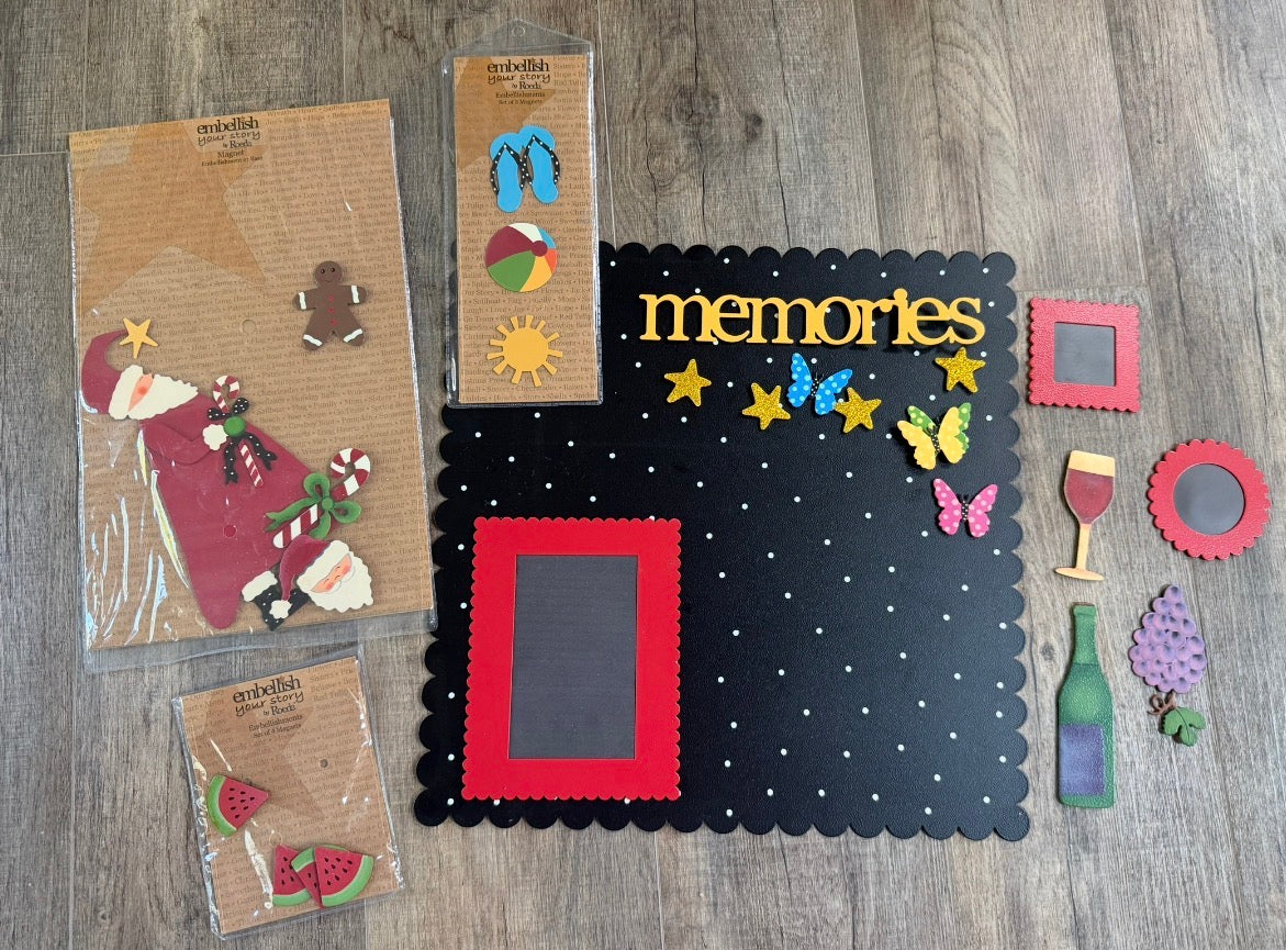 Seller 183- magnetic board with embellishments