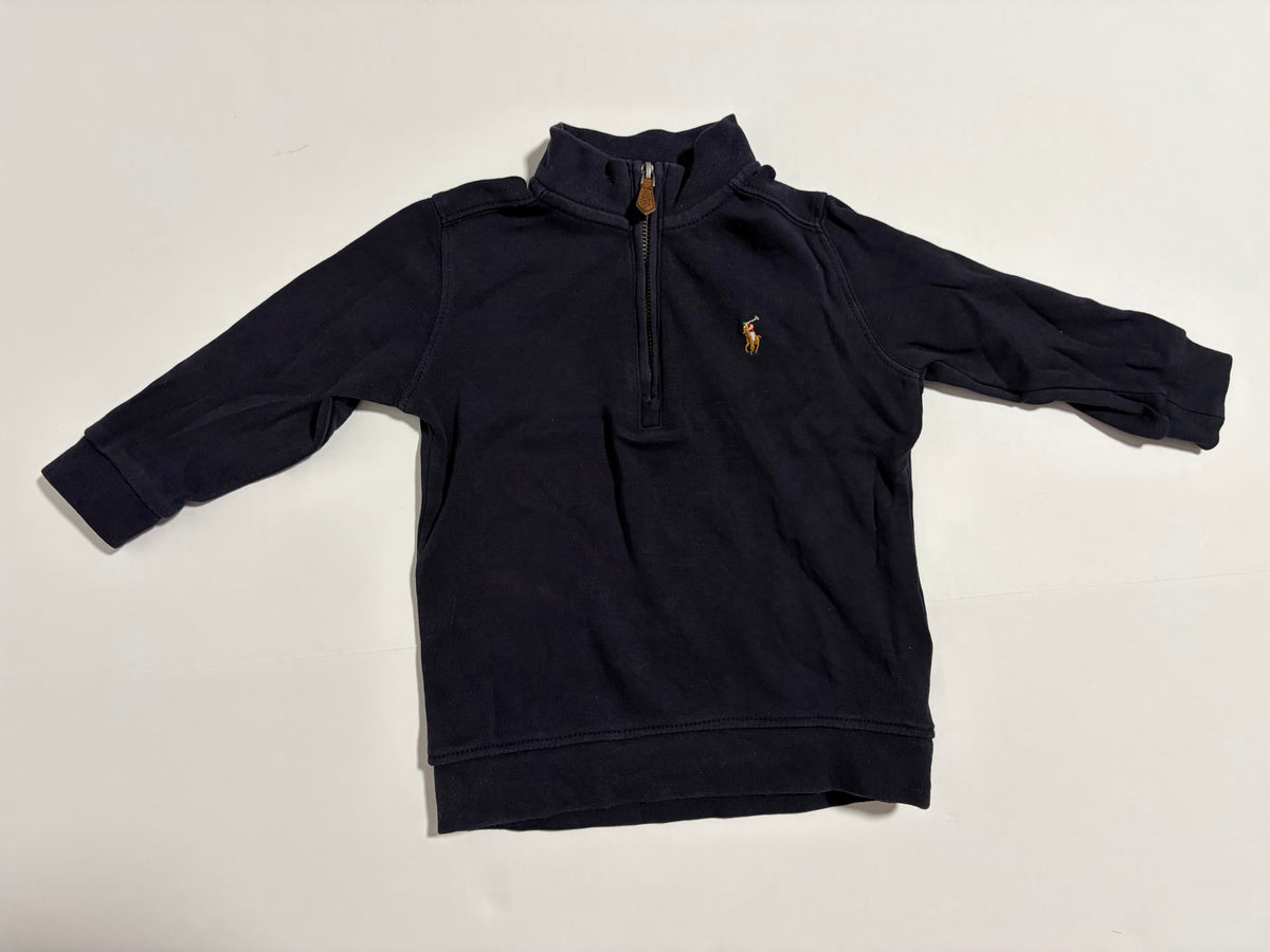 #27 Boys 24m Polo Ralph Lauren navy 1/4 zip