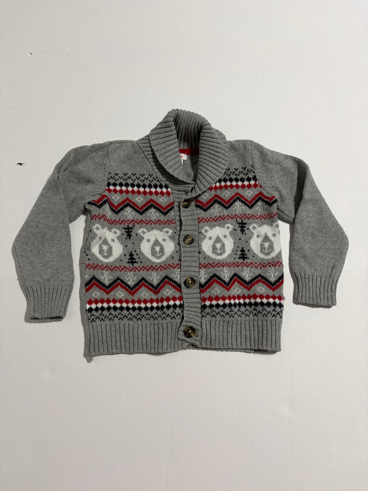 #27 Boys 18-24m Joe Fresh holiday bear sweater