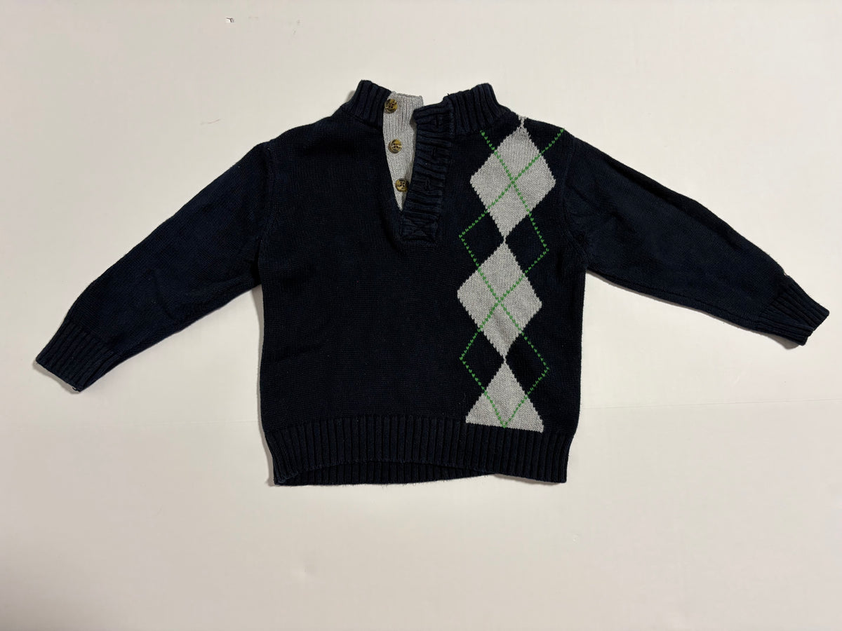 #27 Boys 24m Tommy Hilfiger argyle sweater