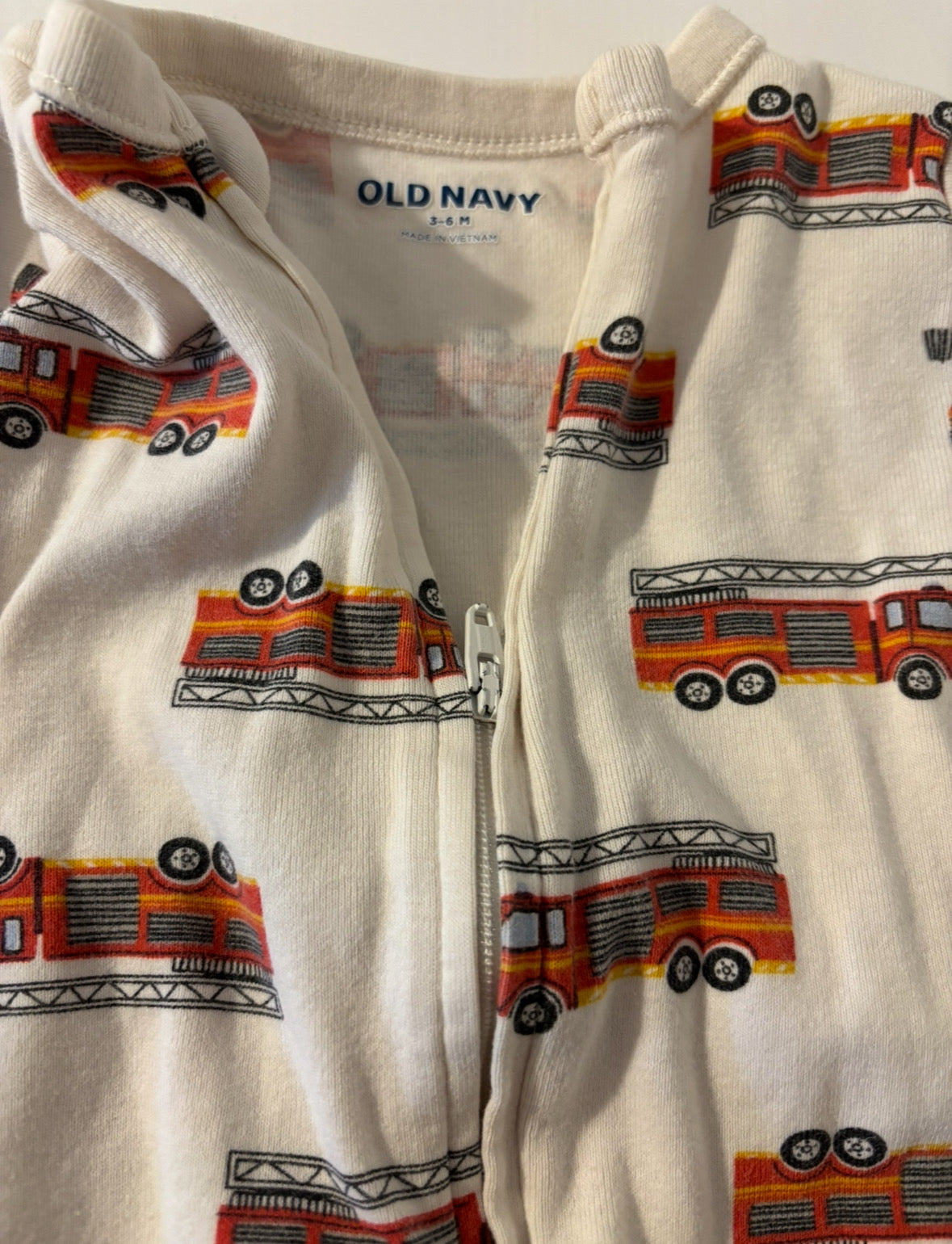 Seller #195 - Old Navy Fire Truck Sleep N’ Play - Size 3-6 Months