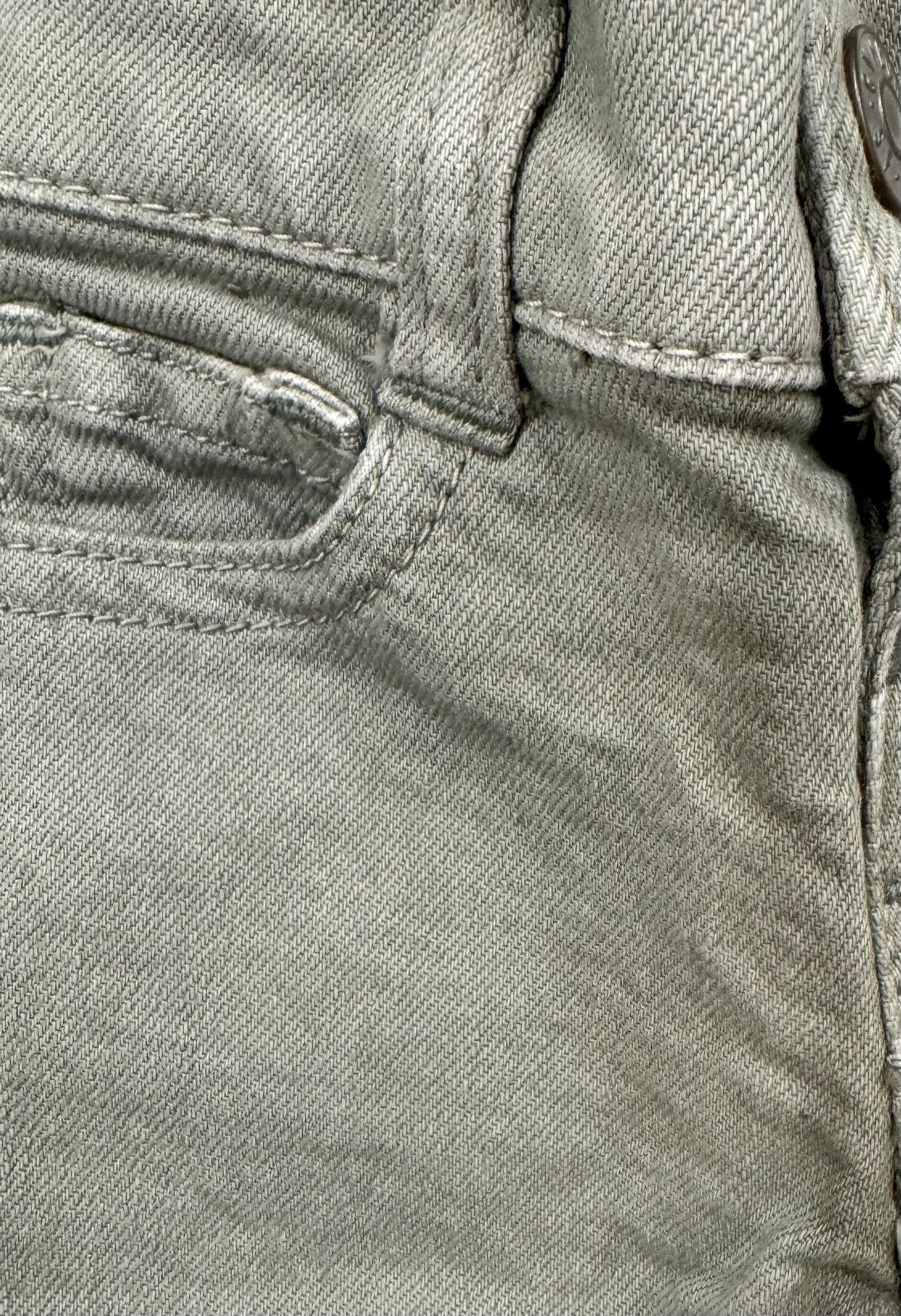 #38 Gymboree 0-3 Months Boys Gray Green Jeans
