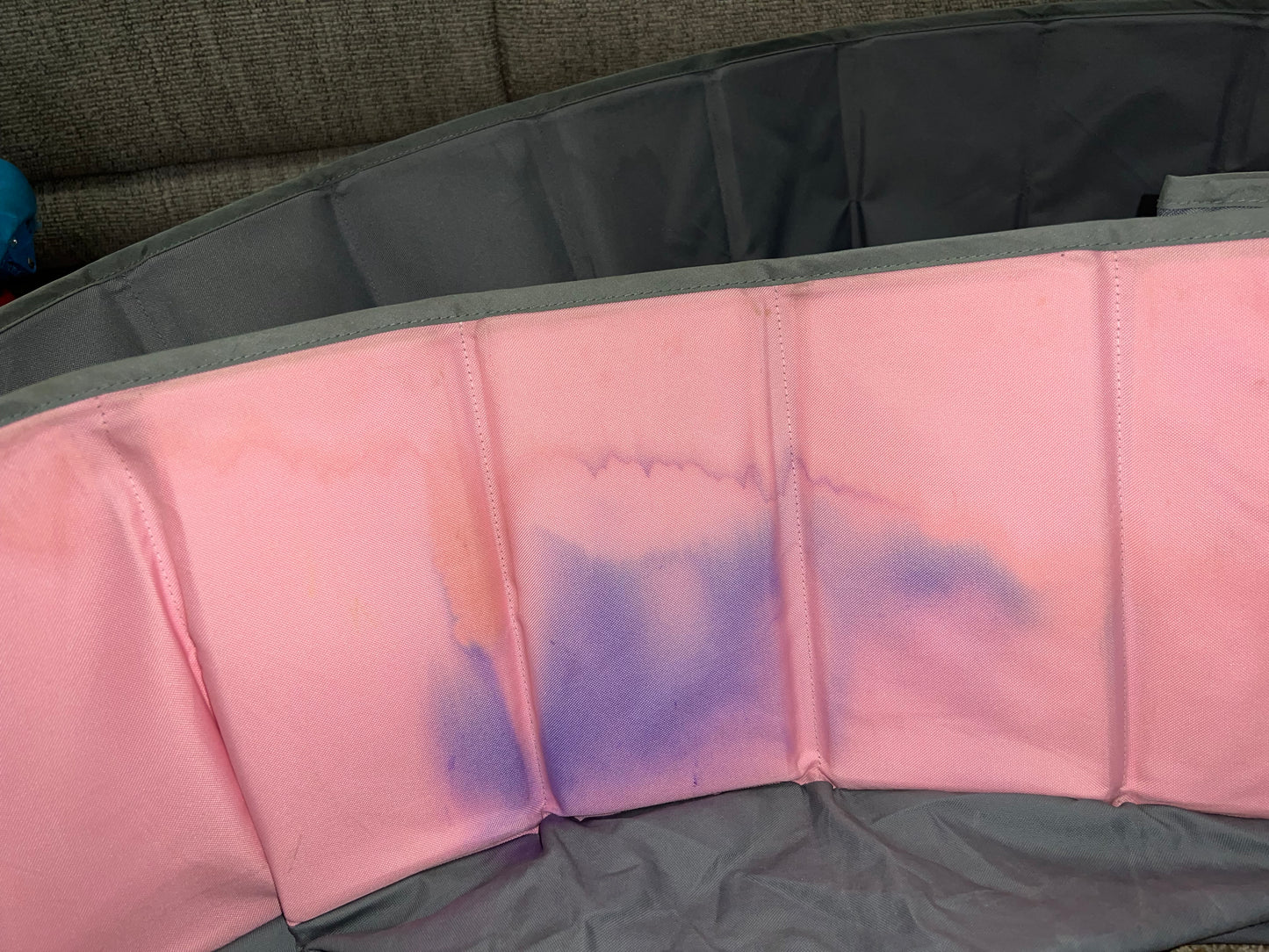 #78 foldable pink ball pit or stuffie storage