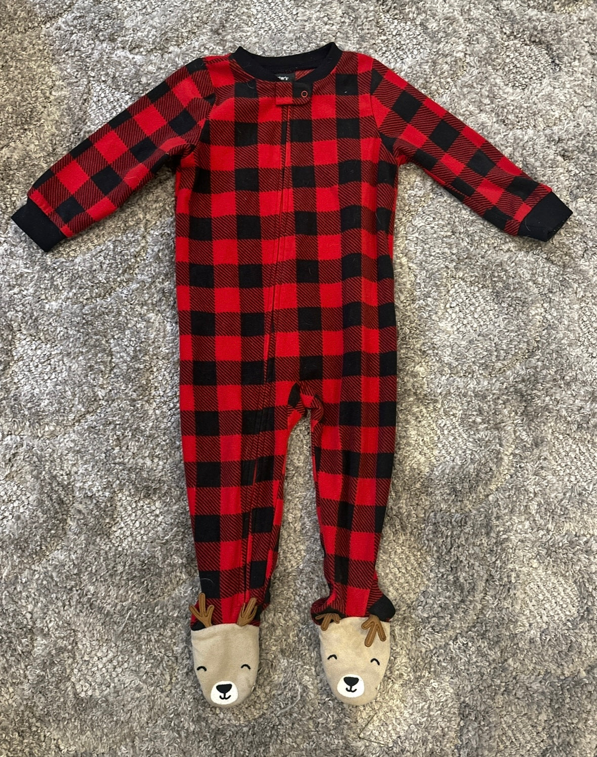 #16 - Carter's Moose Pajamas - 24 Months