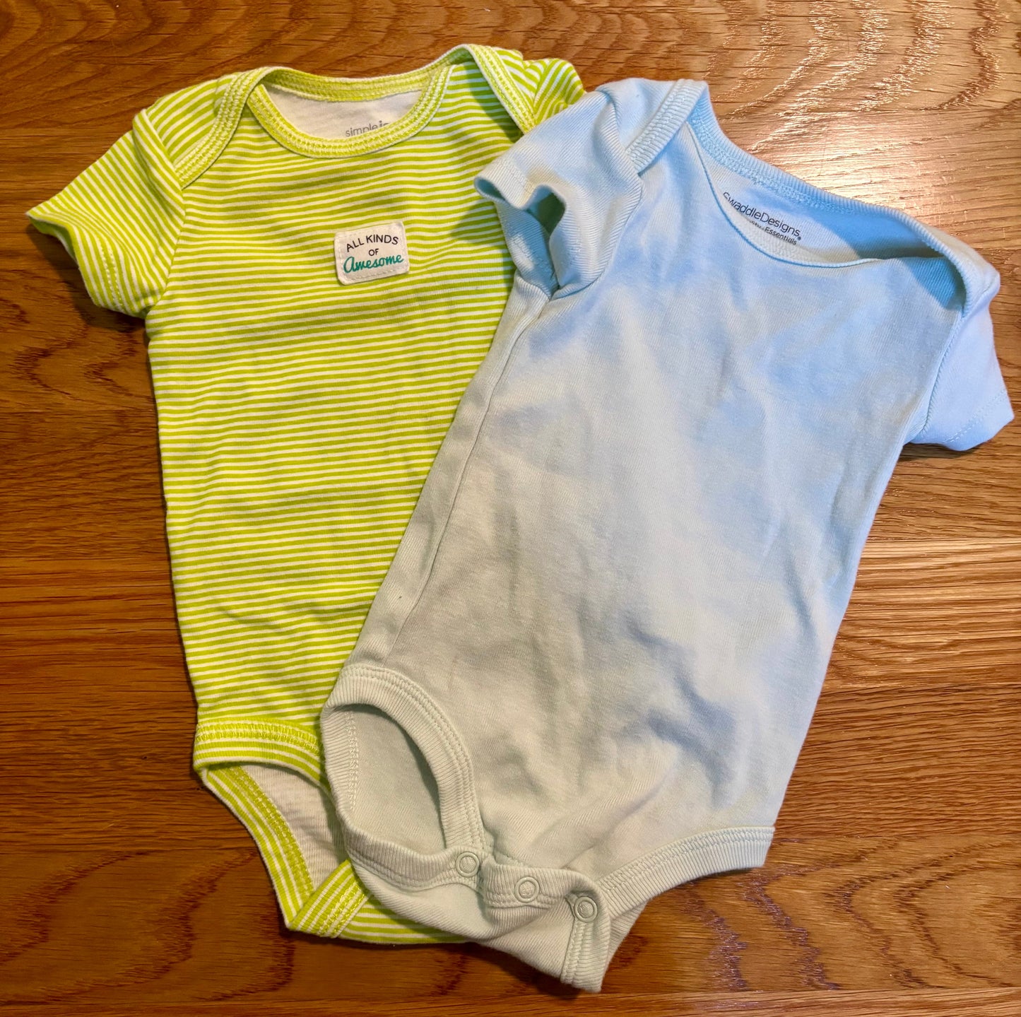 Seller #64 Carter's 3M Short Sleeve Onesies - set of 4