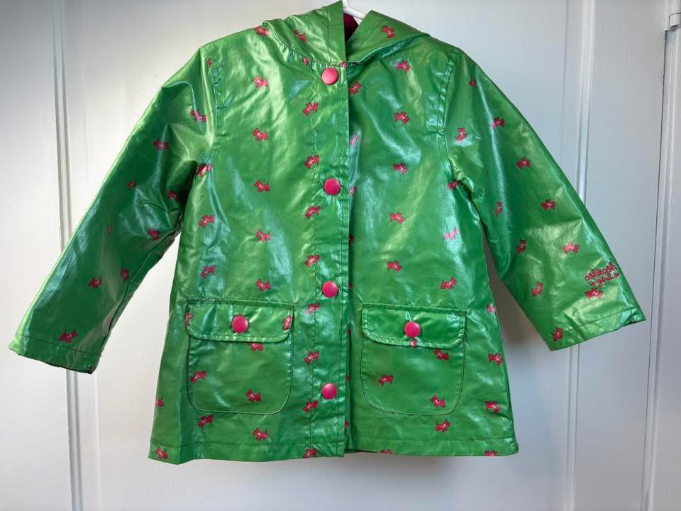 Seller 189 Girls 5T OskKosh lined Scotty rain jacket VGUC