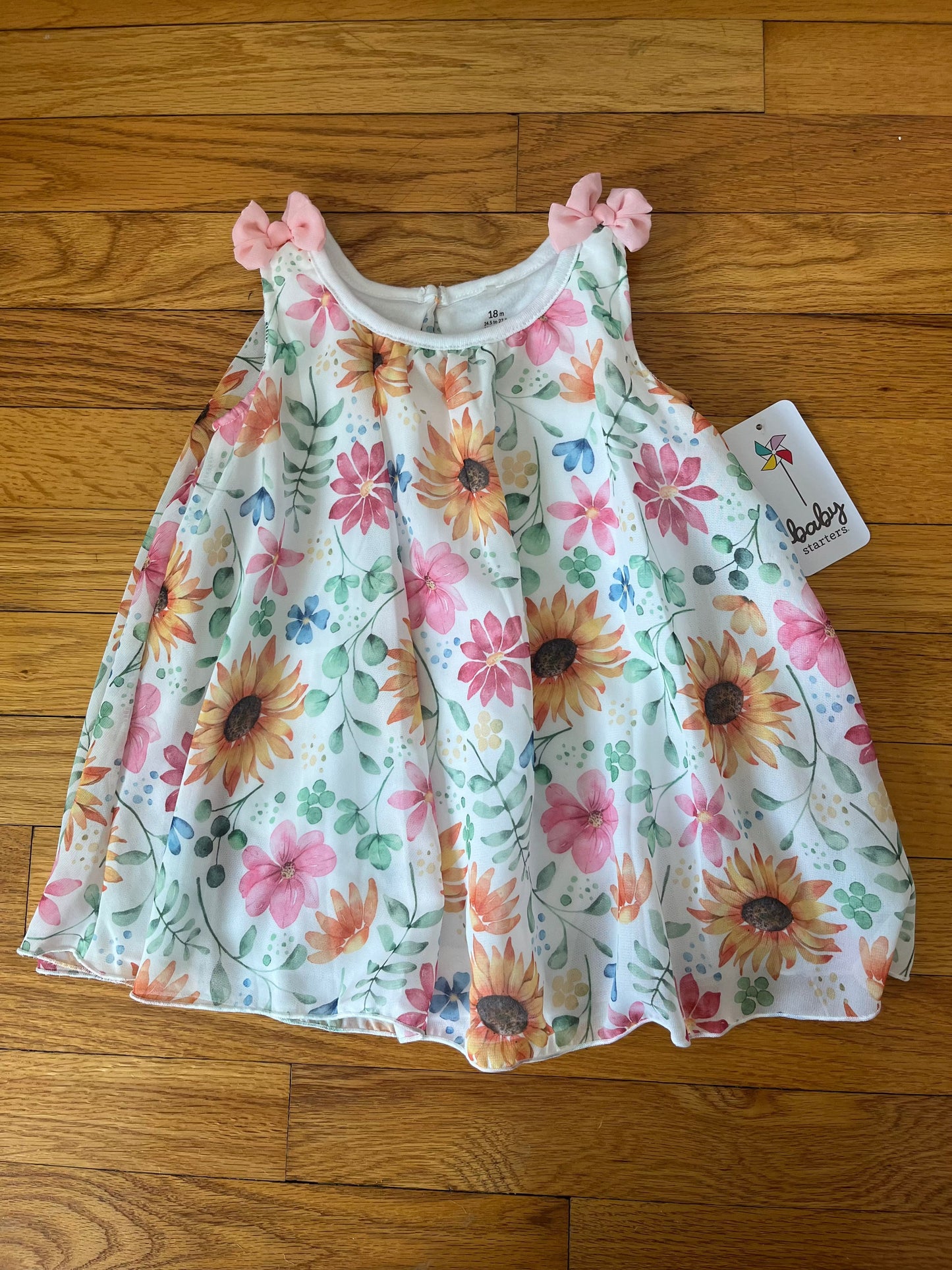 #109 NWT Baby Starters Baby/Toddler Girls Swing Dress- Size 18 mo