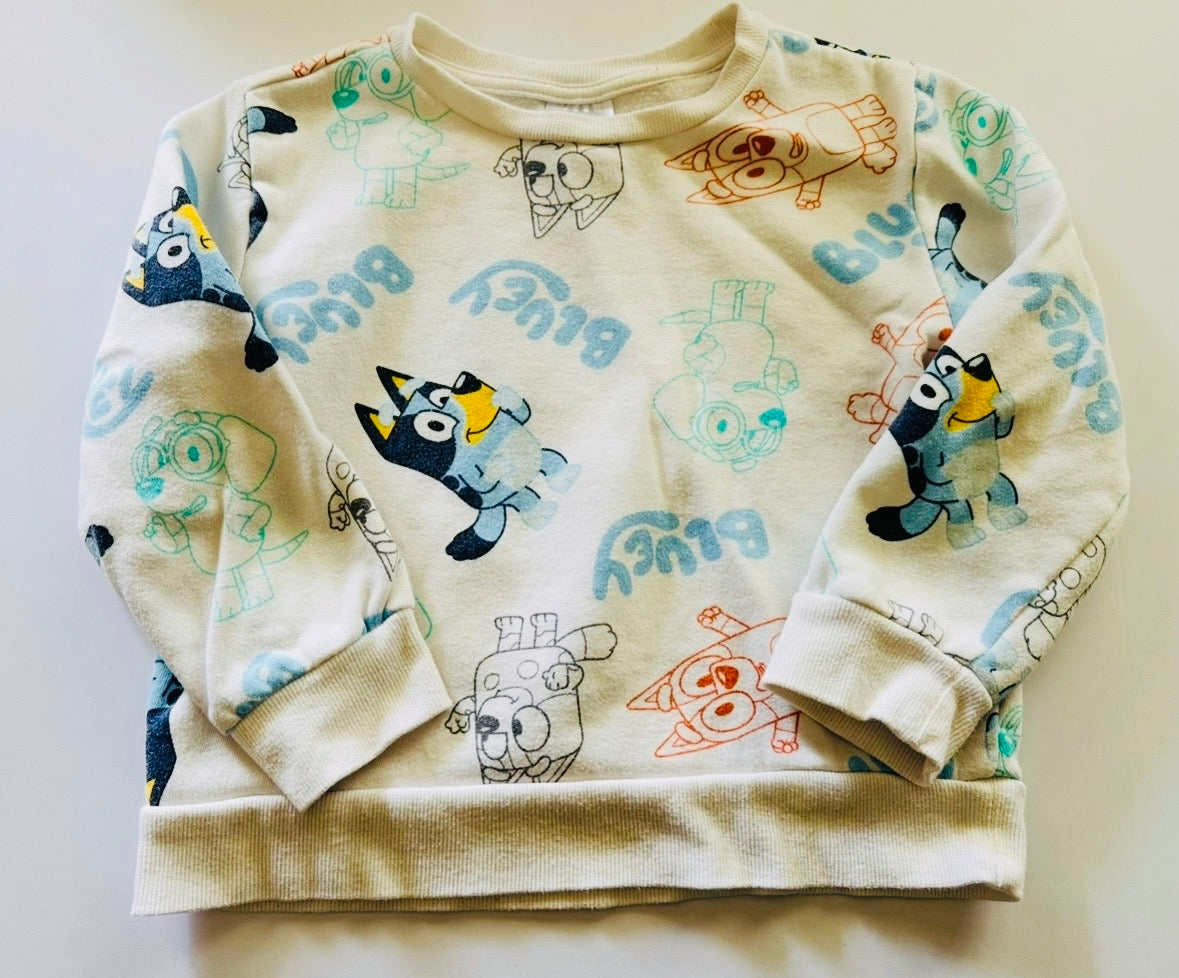 #92 5 t bluey sweatshirt