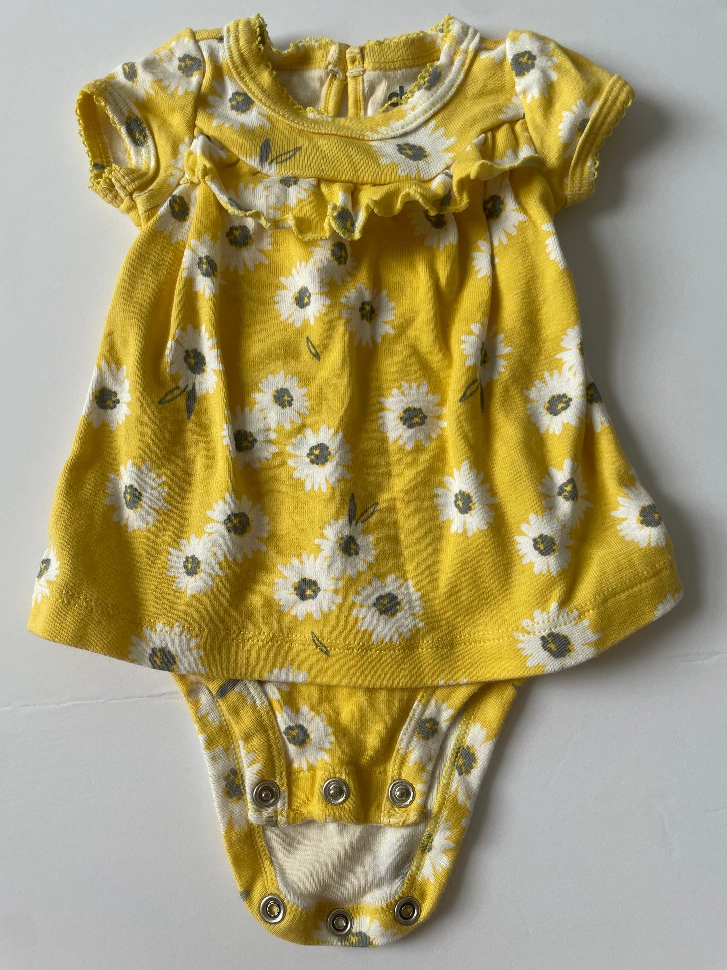 #3 Carters Yellow flower dress girls size Nb