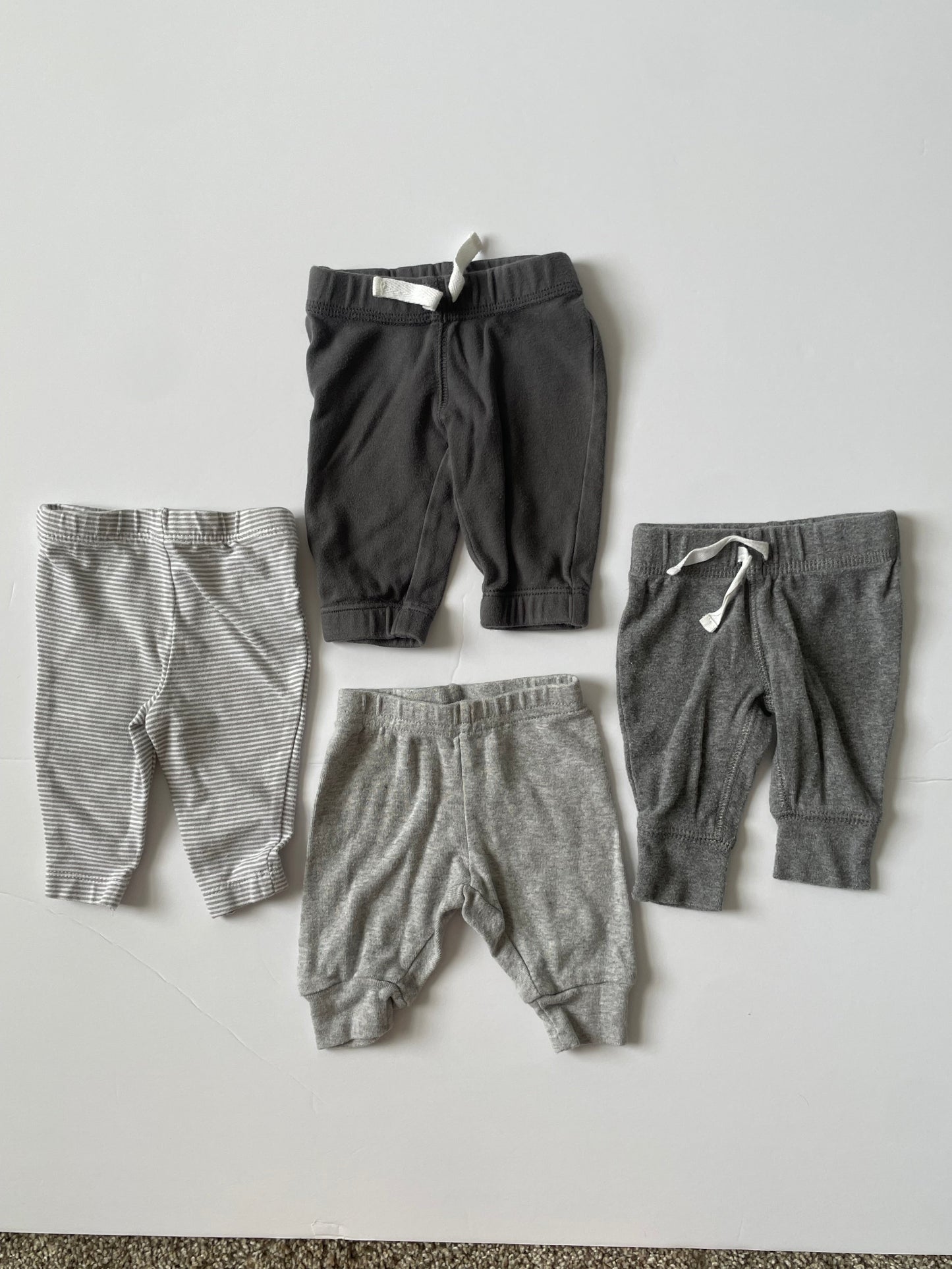 #3 PRICE REDUCED Carters gray sweat pants lot gender neutral size NB