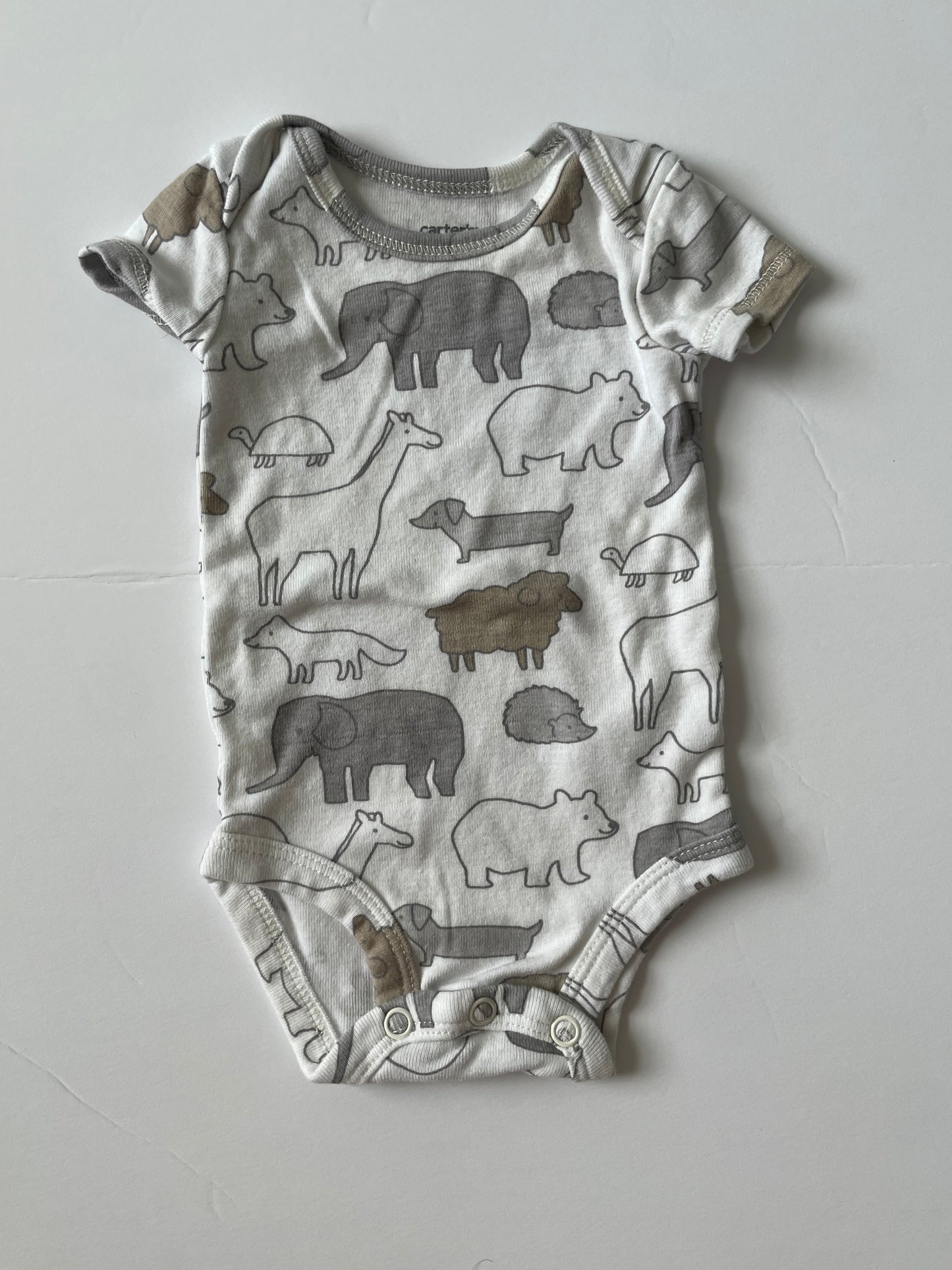 #3 Carters animal onesie gender neurtal size NB