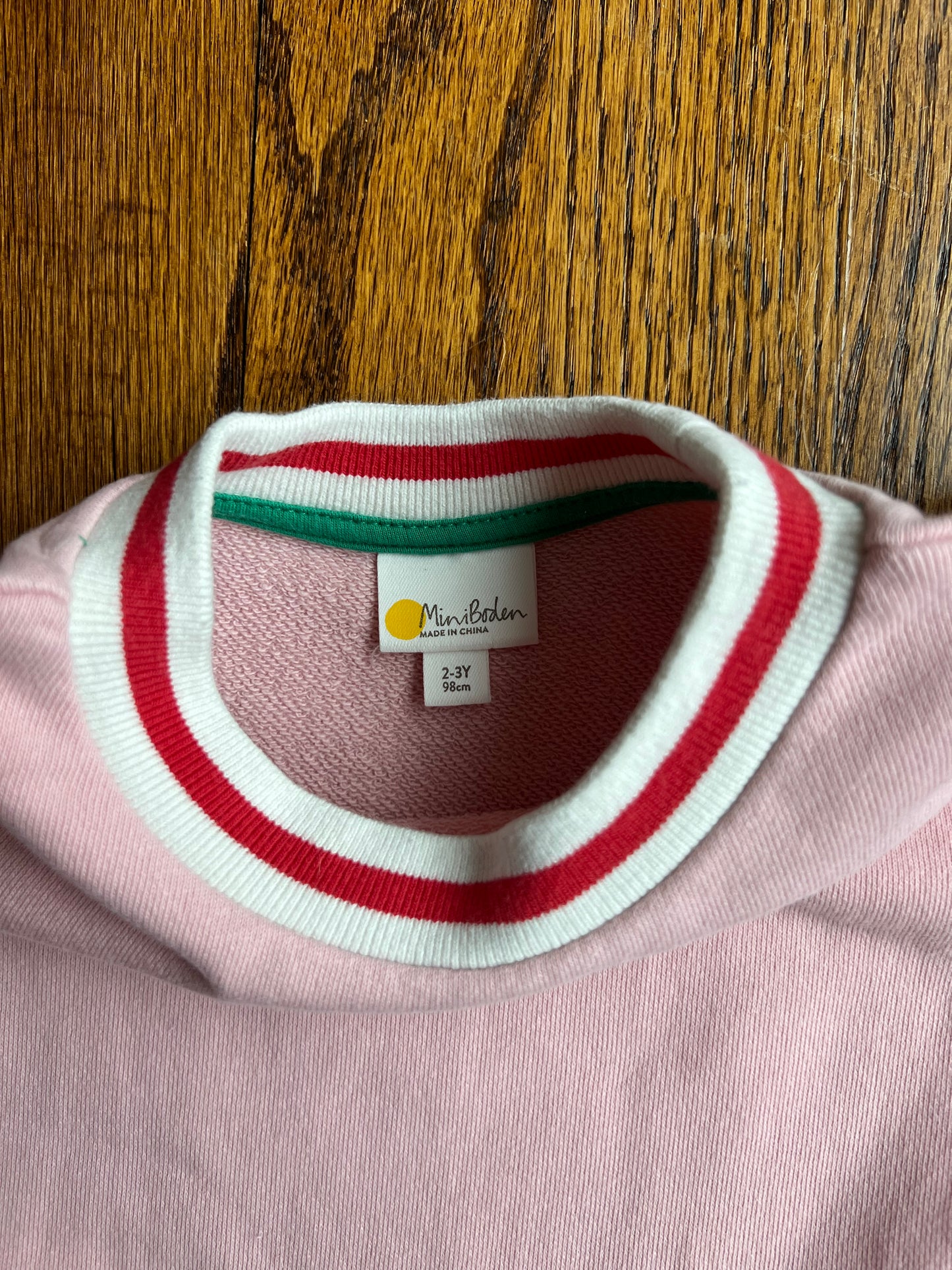 Seller #115 - Boden Girls 2-3Y Pale Pink Strawberry Pocket Dress, VGUC