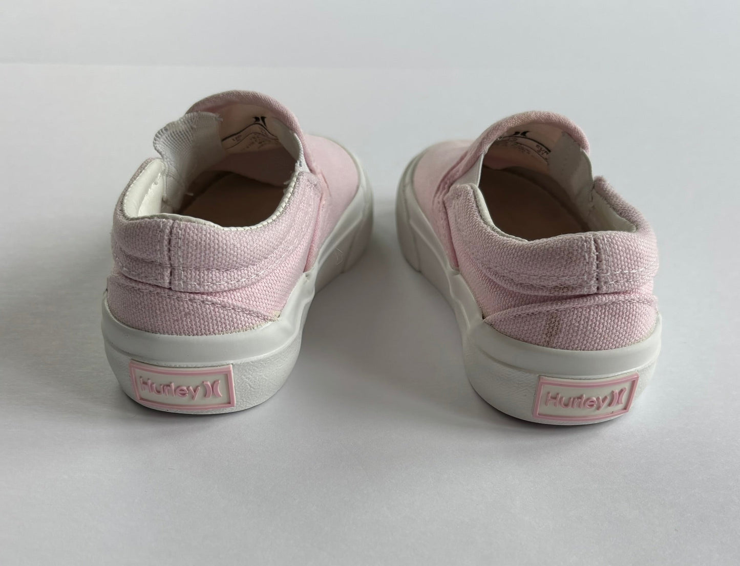 #101 *REDUCED* Hurley Pink Canvas Slip -On Shoes Girls Size 5