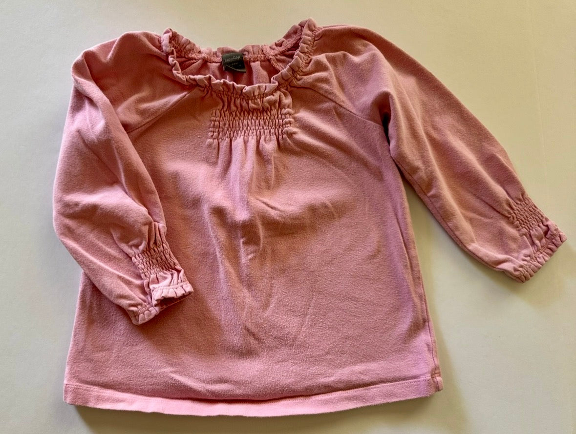 REDUCED #92 girls 12-18 month GAP pink long sleeve