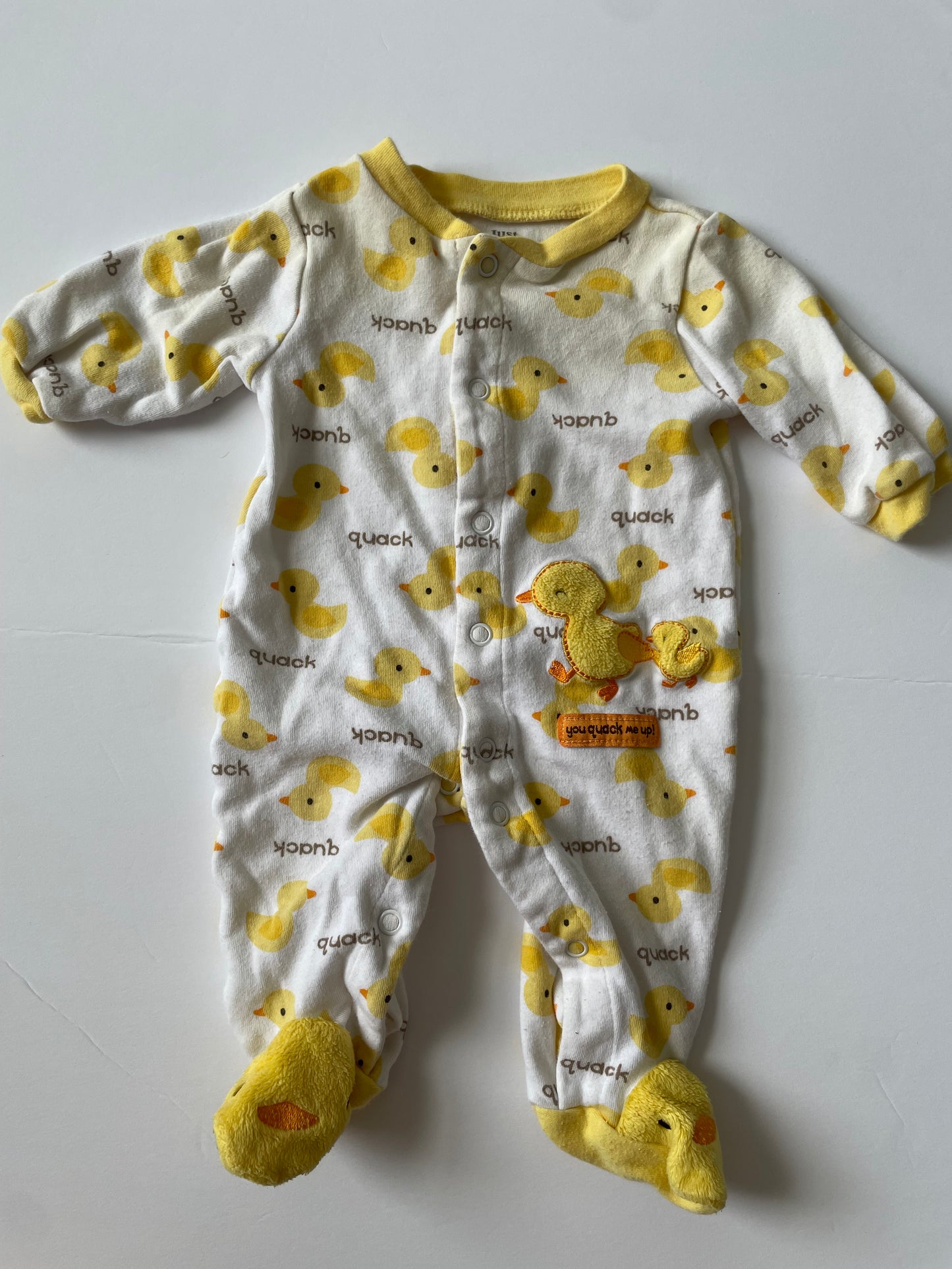 #3 Carters duck footed pajamas Gender Neutral size NB