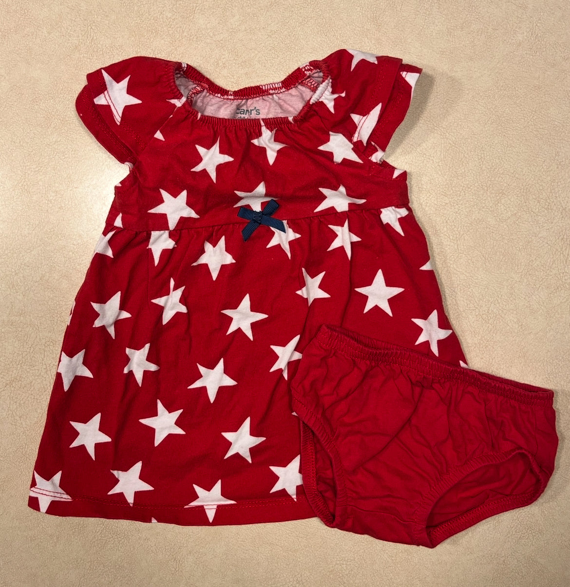 #143 Carter's Star Dress Girls 3-6m - REDUCED