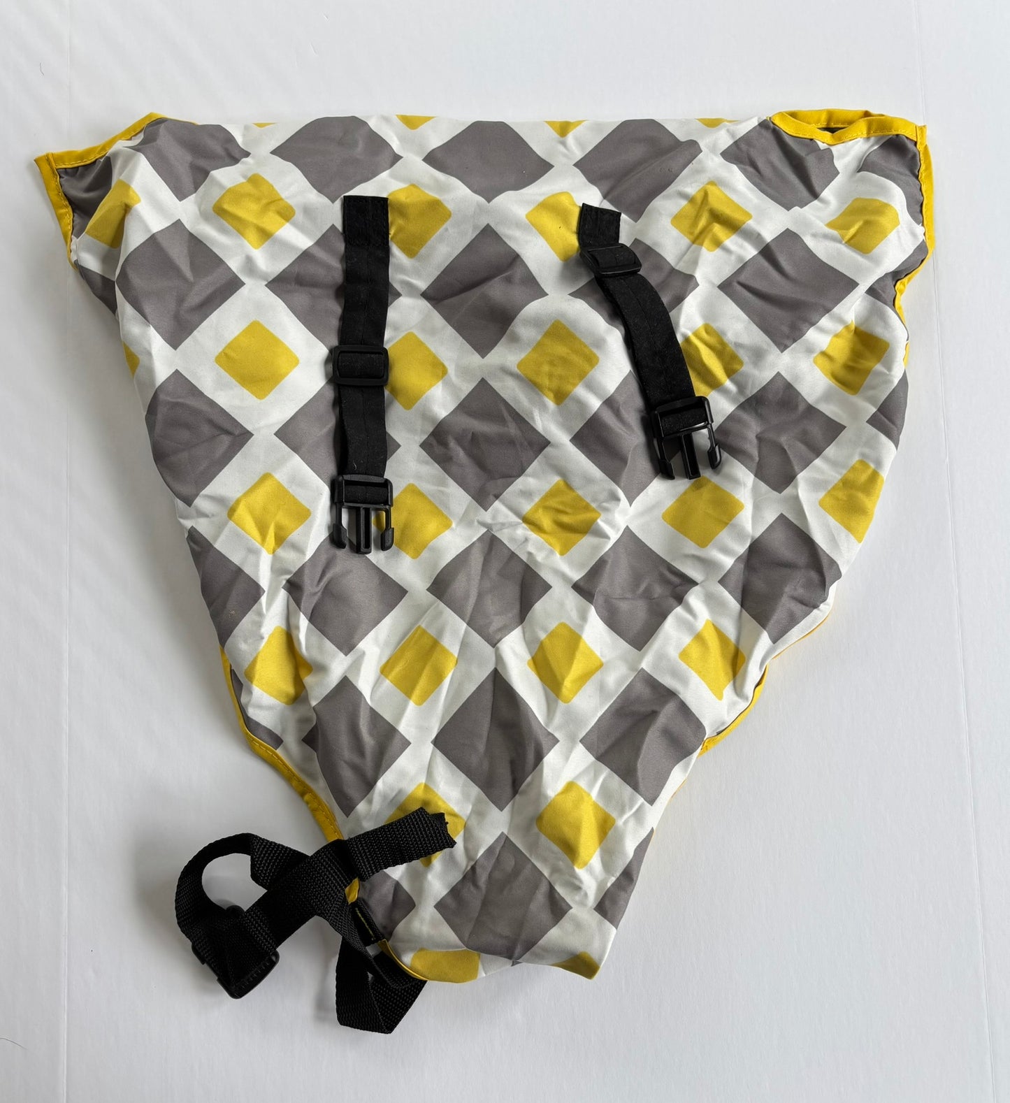 #101 Portable Fabric Travel High Chair Gray Yellow