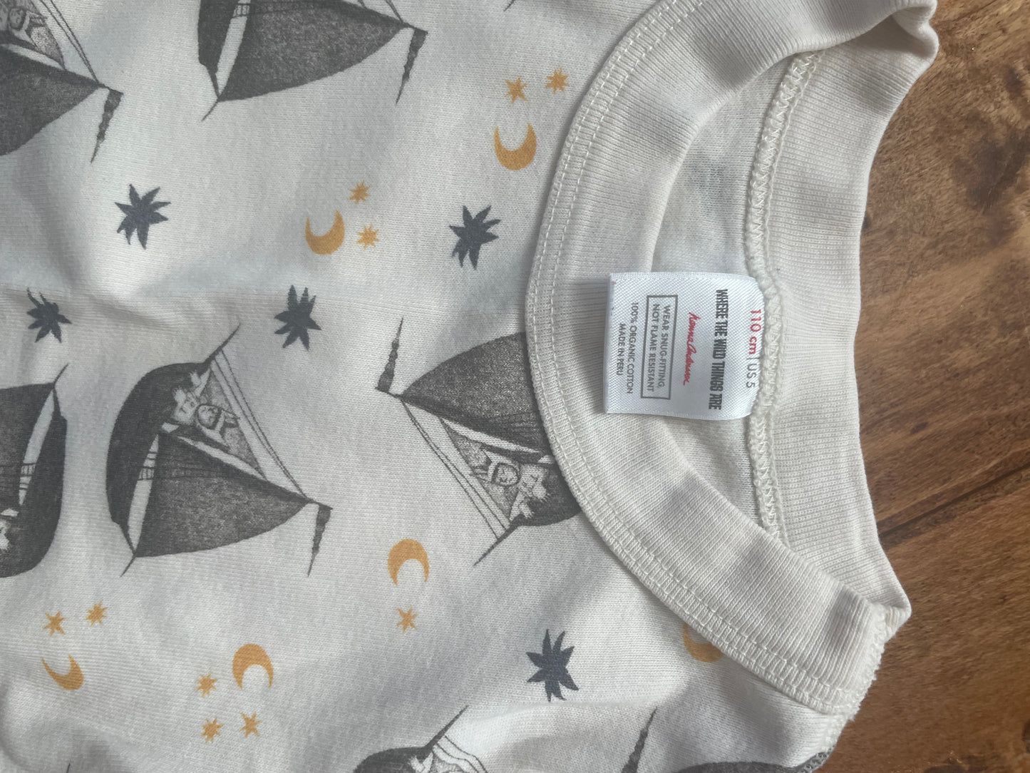 #199 Boys Hanna Andersson where the wild things are short pajamas size 5
