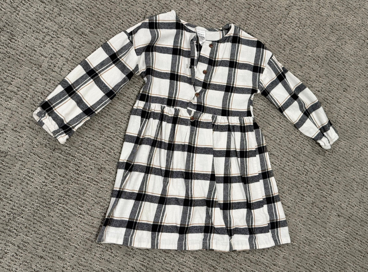 Seller 183- Carters girls 4T flannel dress