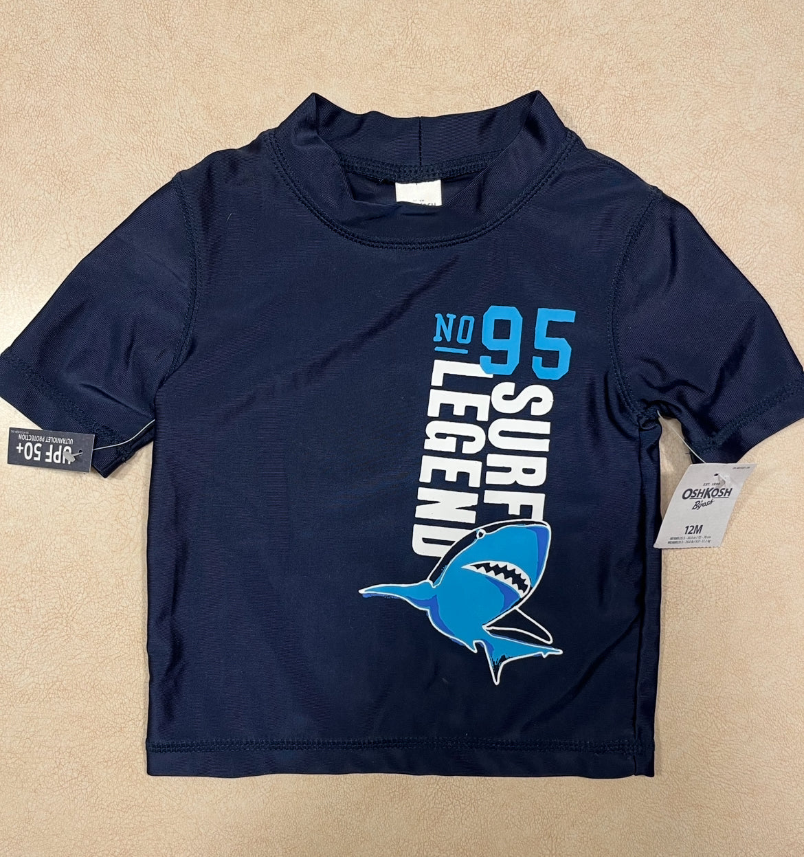 #143 OshKosh B'Gosh Rash Guard NWT Boys 12m - REDUCED