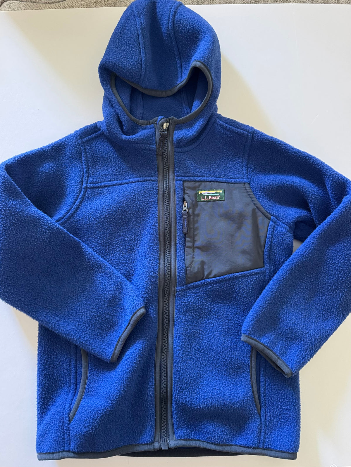 #92 boys 5/6 LL Bean fleece jacket like new