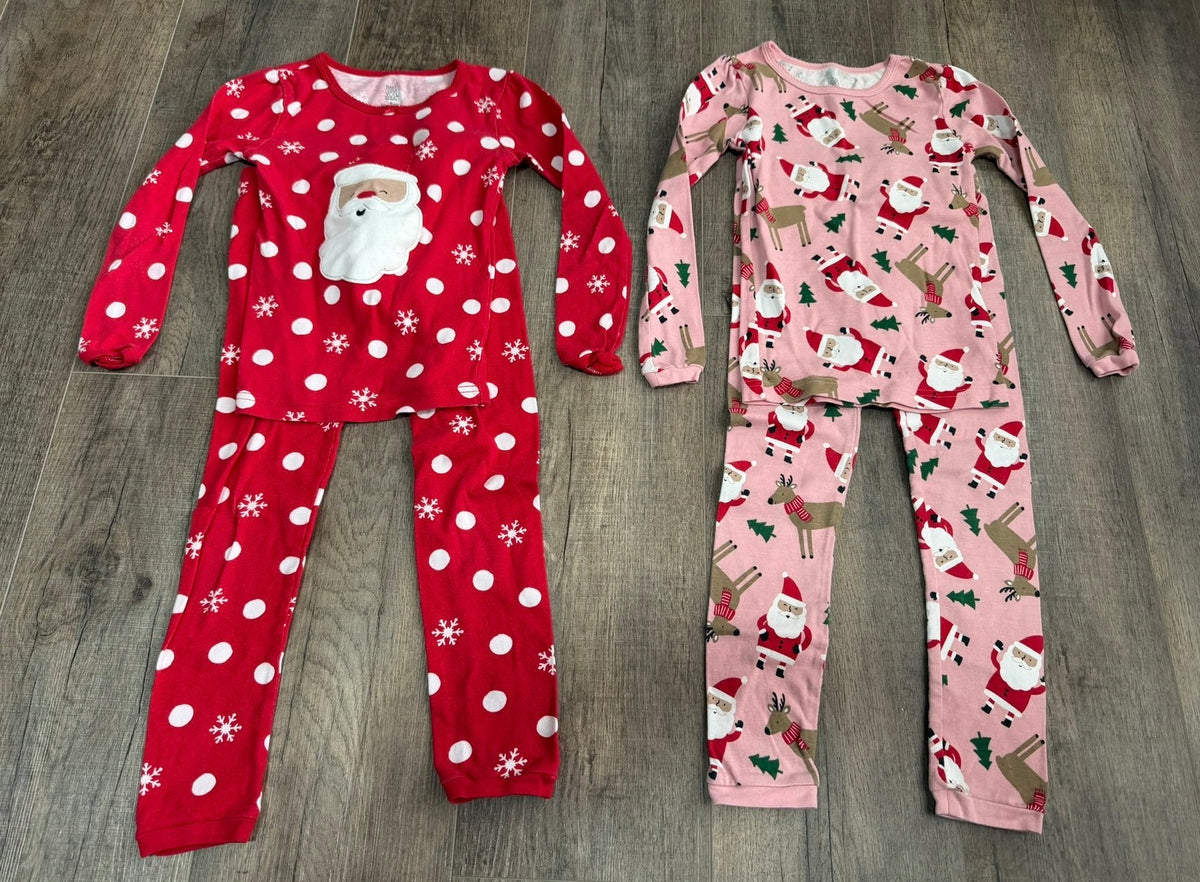Seller 183- Girls Just One You size 6 Christmas pajamas