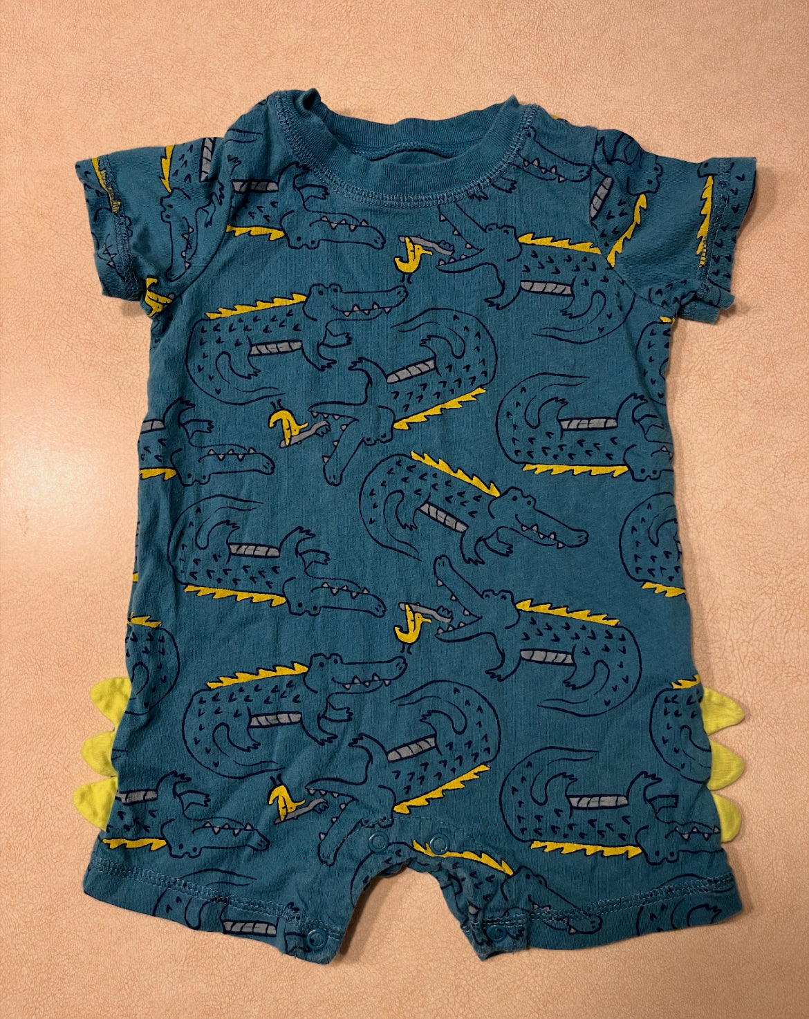 #143 Carter's Crocodile Romper Boys 12m - REDUCED