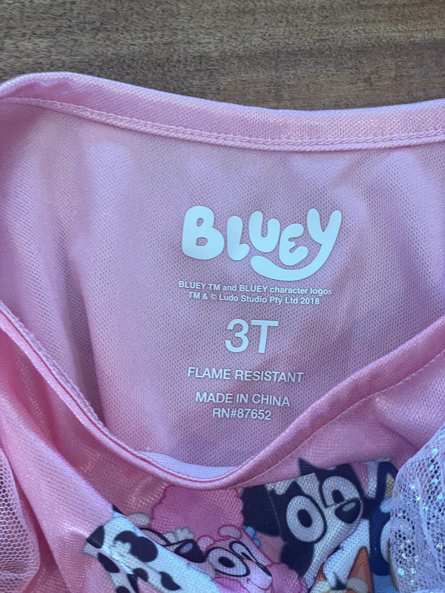 #199 Girls Bluey fantasy nightgowns size 3T