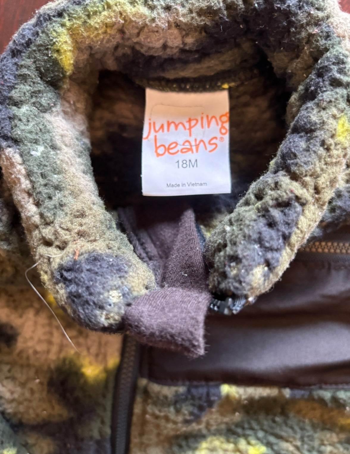 #156 reduced! Boys Jumping Beans fleece jacket-18 months camo