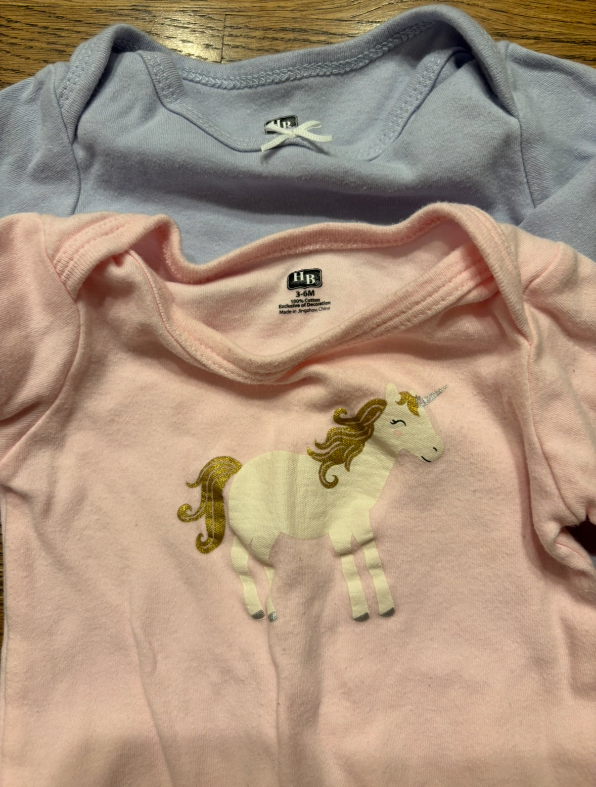 Seller #195 - *REDUCED* Bundle of 2 Hudson Baby Girls Long Sleeved Bodysuits - Size 3-6 Months