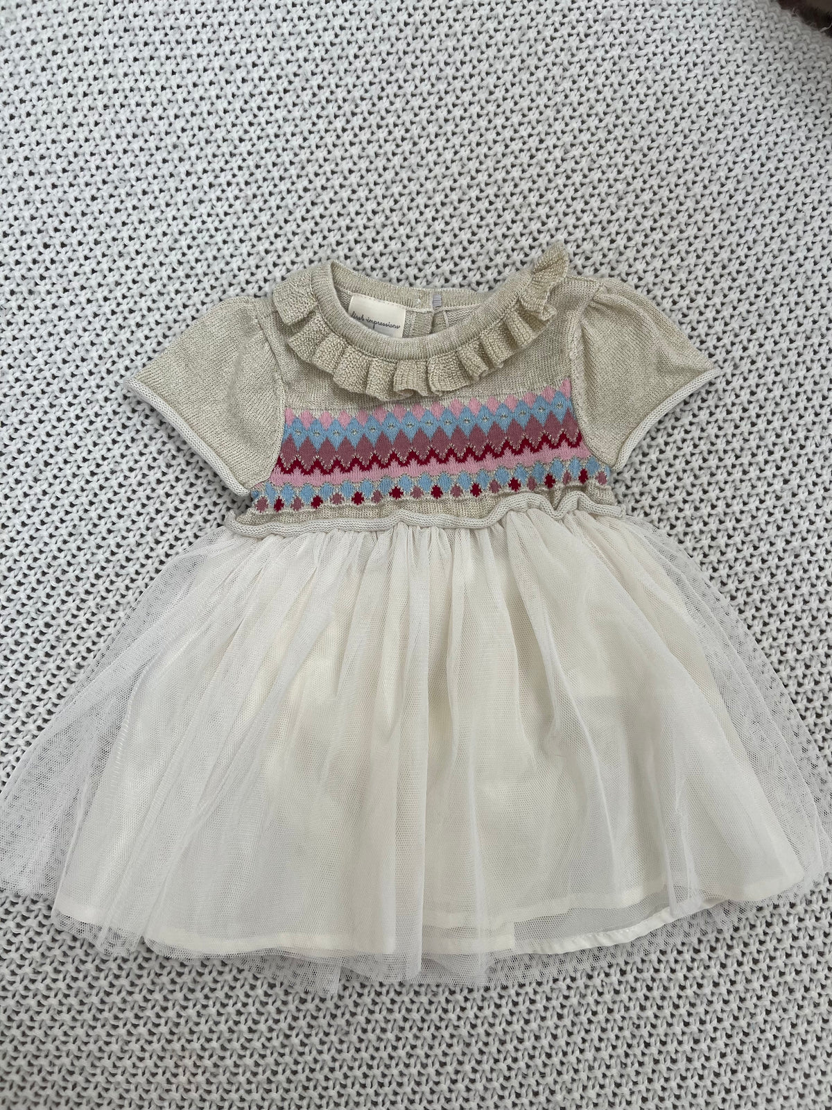 #157 NWOT First Impressions Little Girl Dress, 3-6M