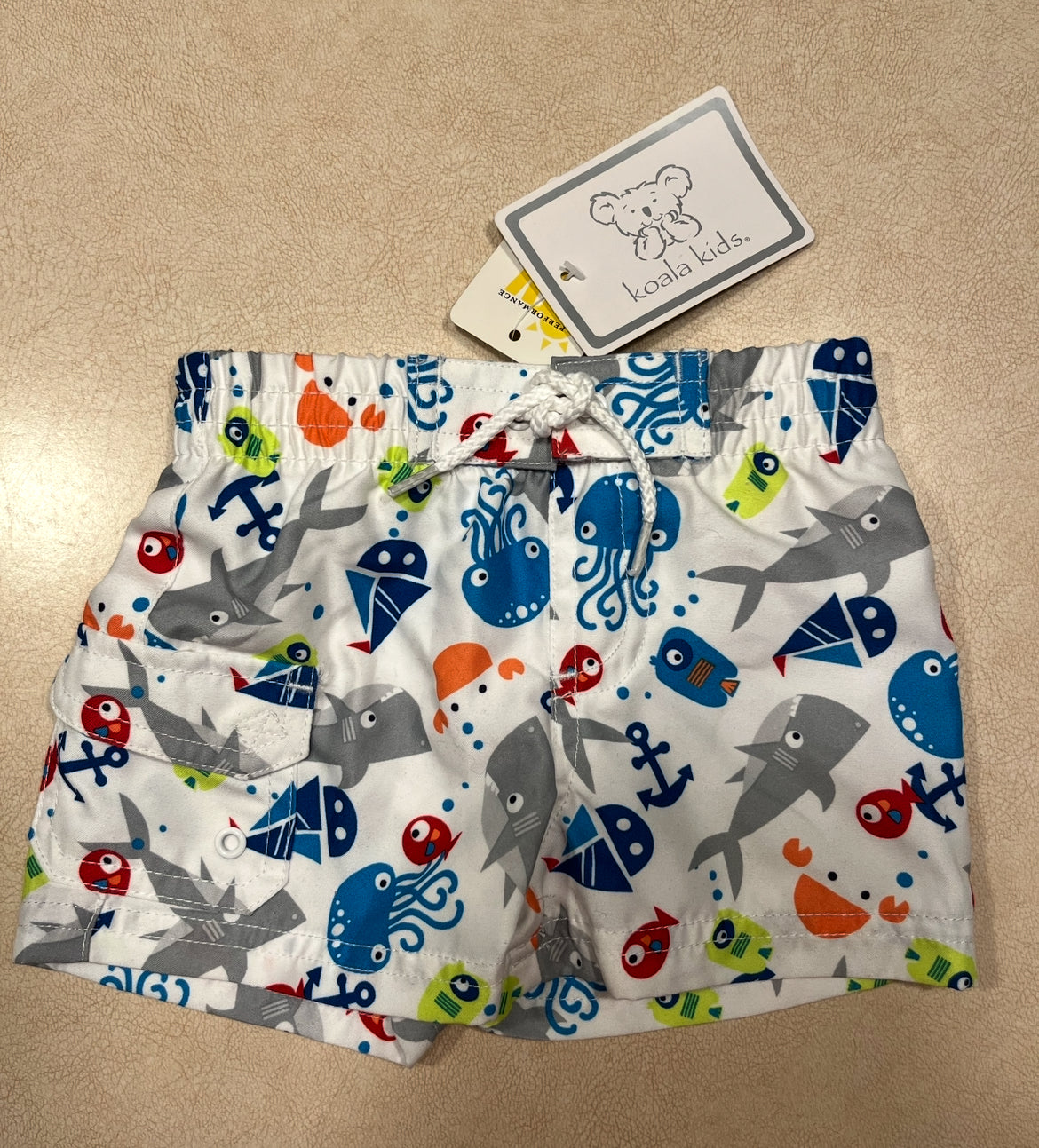 #143 Koala Baby Sea Creature Swim Trunks NWT Boys 6m - REDUCED