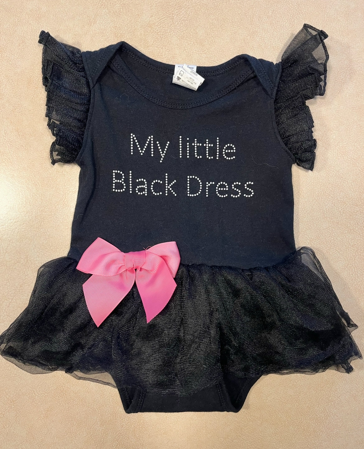 #143 Ella Jackson Little Black Dress Tutu Girls 12-18m - REDUCED