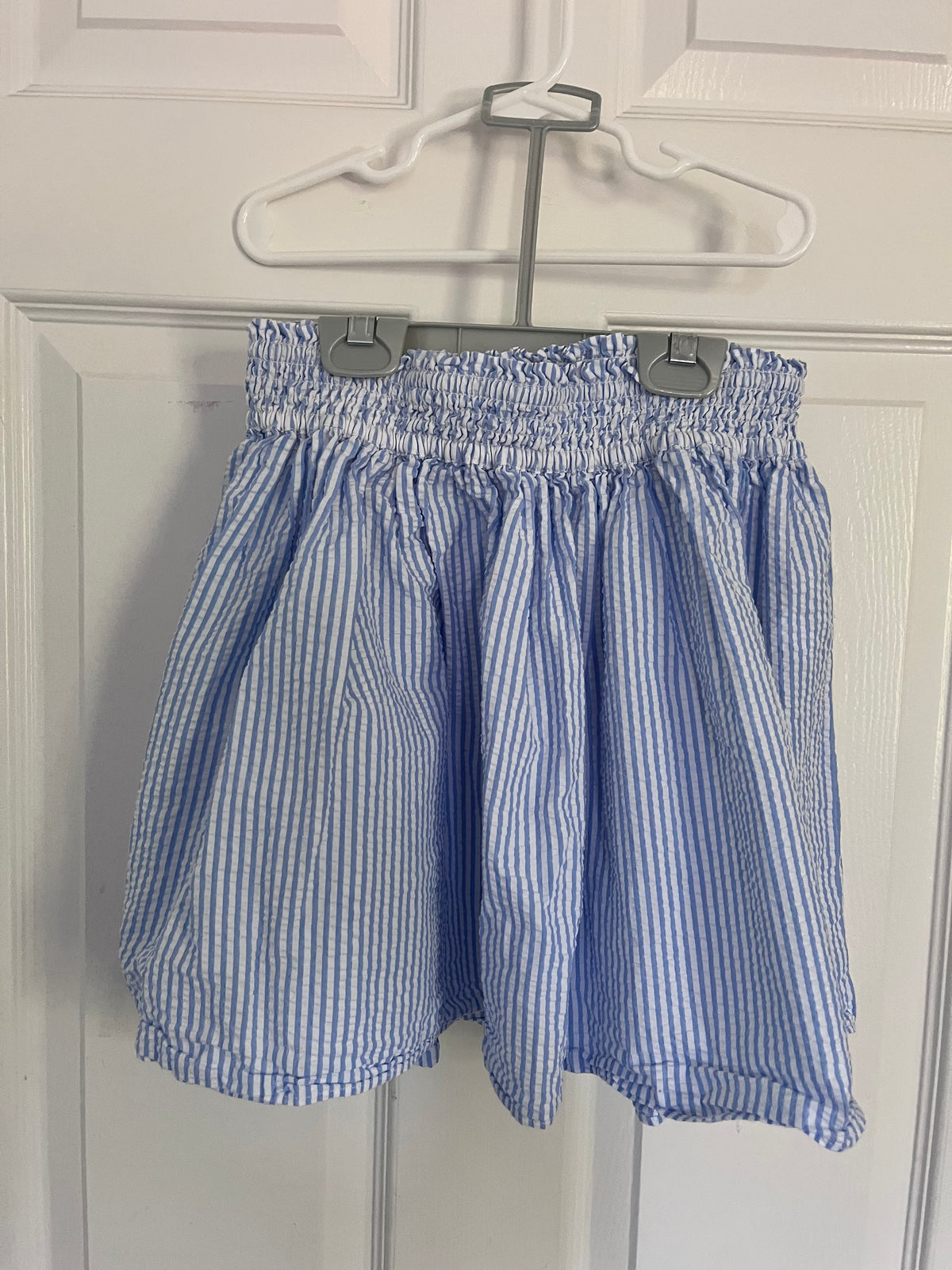 #125 Girls Crewcuts Seersucker Skirt Size 12