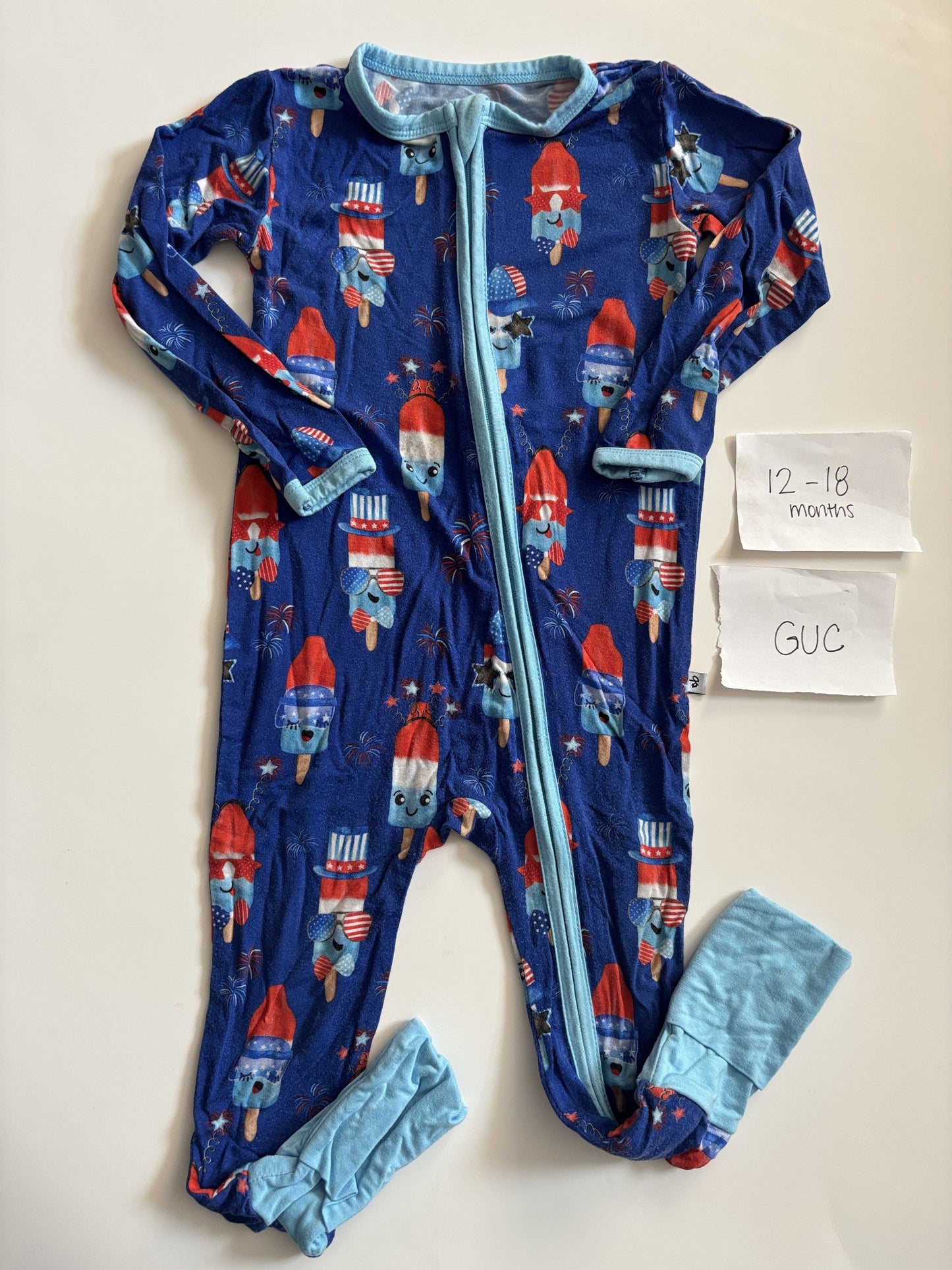 #77 - 12-18 Mo - GUC Birdie Bean - Knox (4th of July) Zippy
