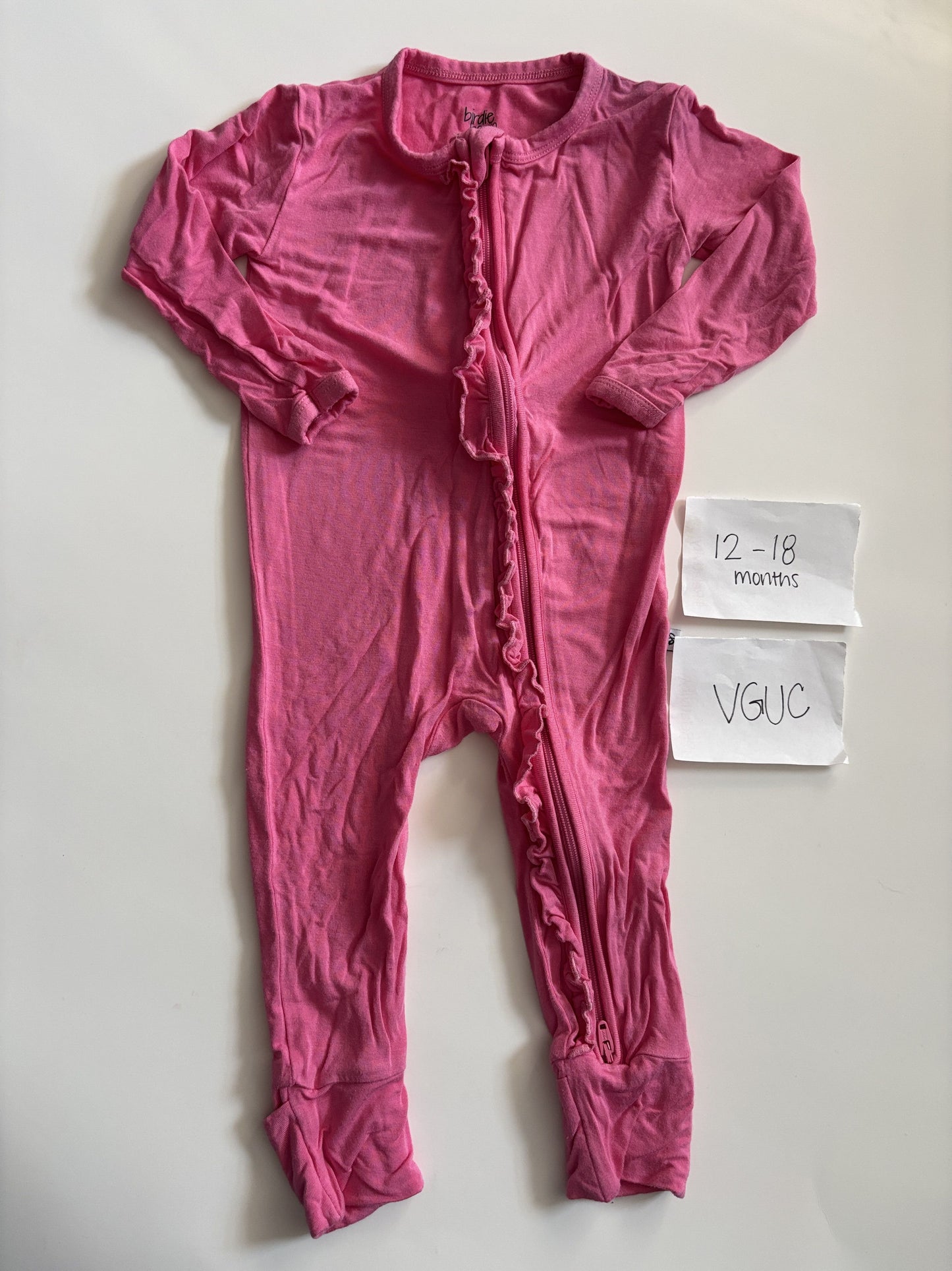 #138 - 12-18 Mo - VGUC Birdie Bean - Pink Convertible Zippy - PU 45236