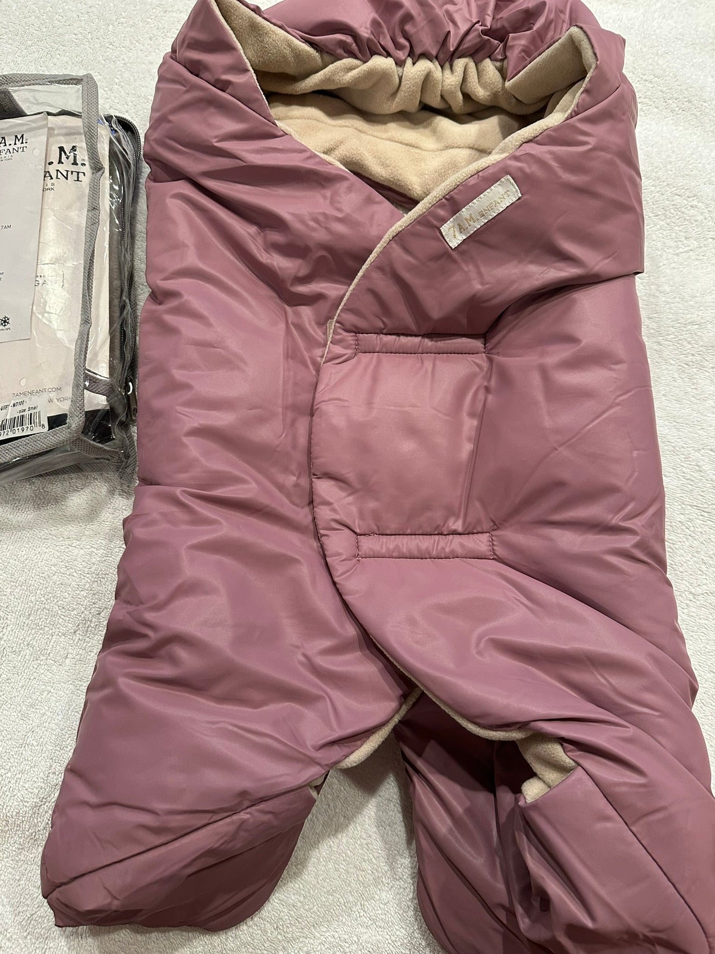 #85 7A.M. Enfant Nido Car Seat Wrap Blanket in Lilac