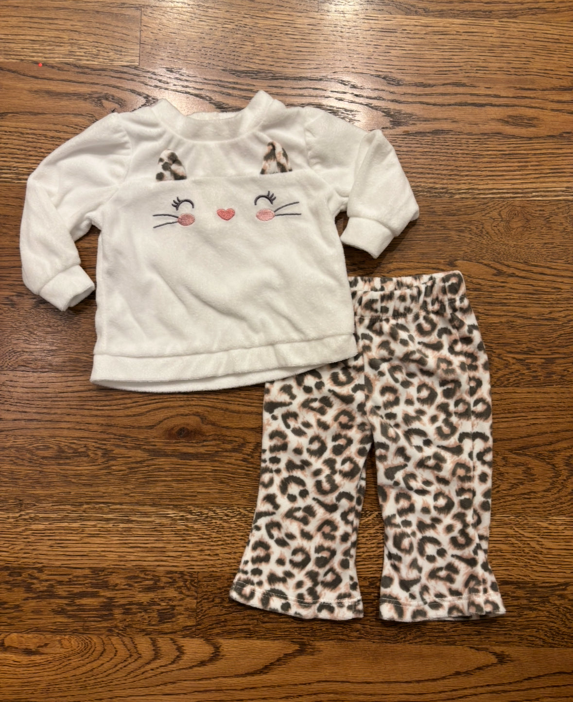 Seller #195 - *REDUCED* Little Lass Girls Three-Piece Kitty Outfit Set - Size 0-3 Months